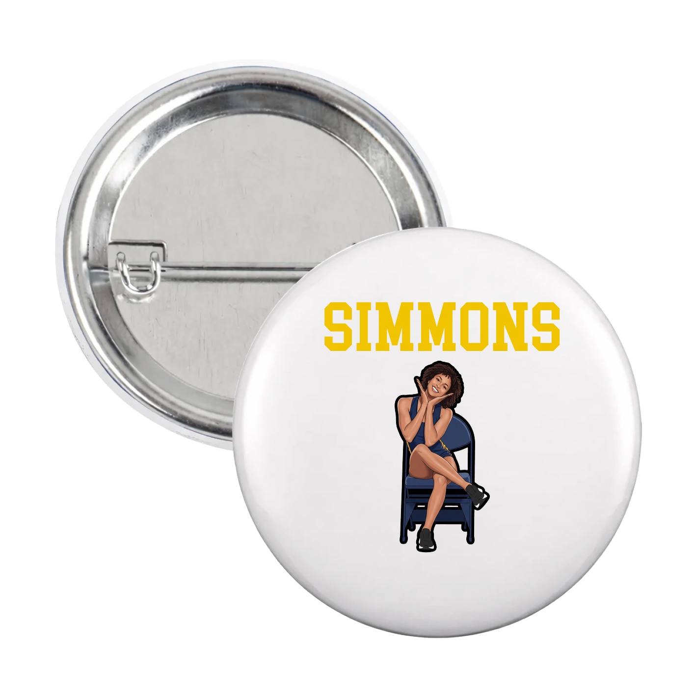 Game Day Button — Shirsey in White