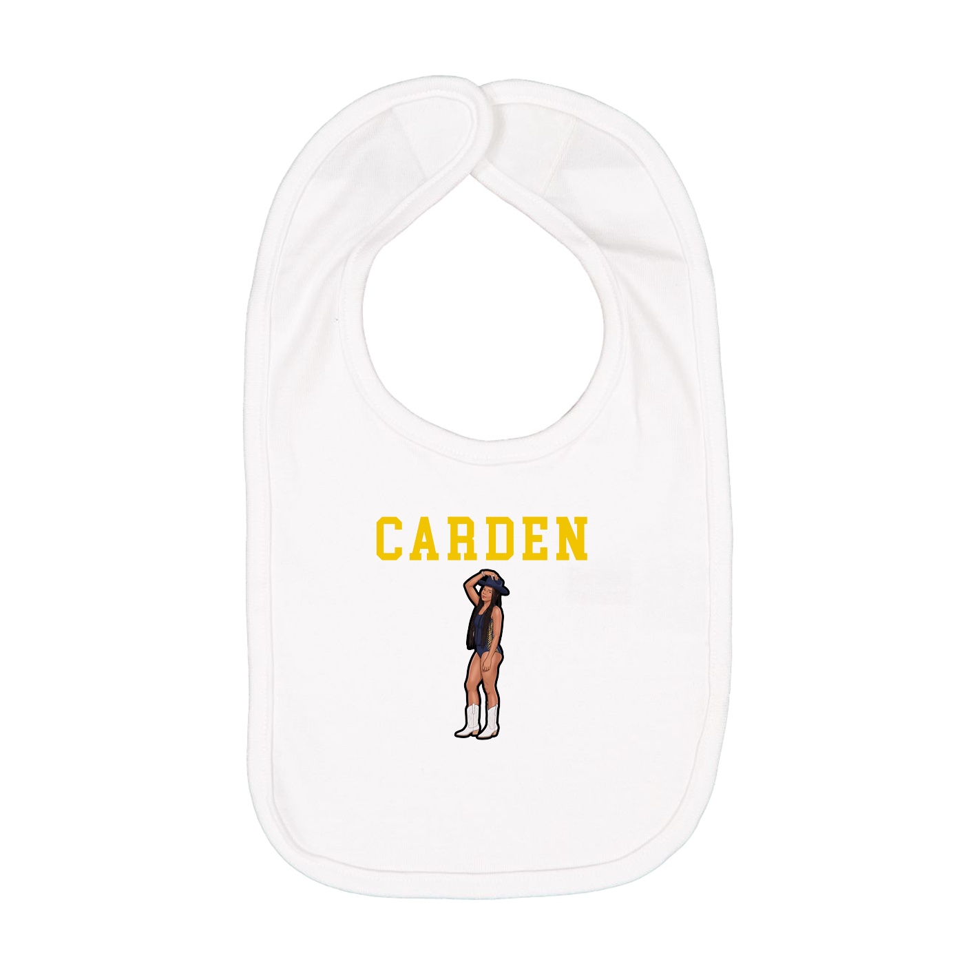 Infant Bib — Shirsey in White