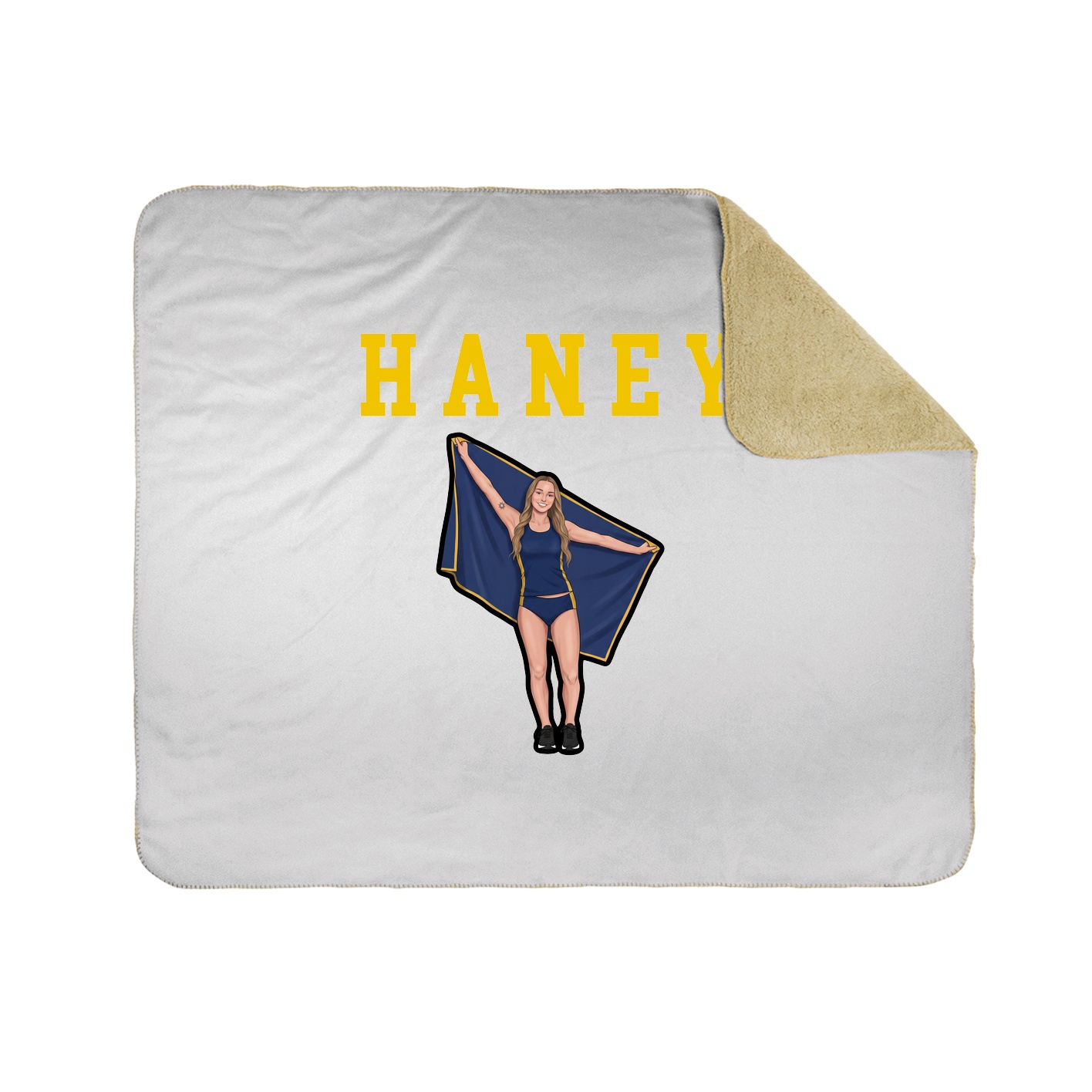 Throw Blanket — Shirsey in White
