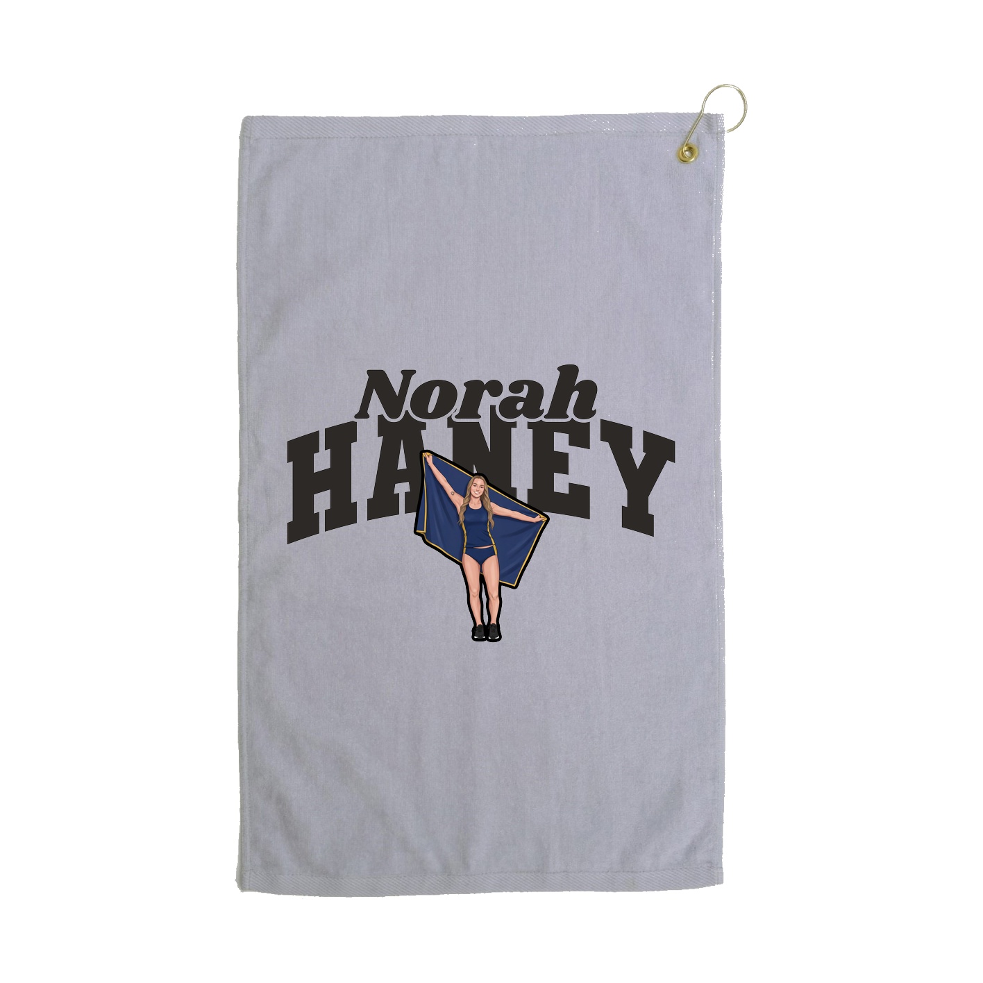 Golf Towel — Signature Arch in Grey
