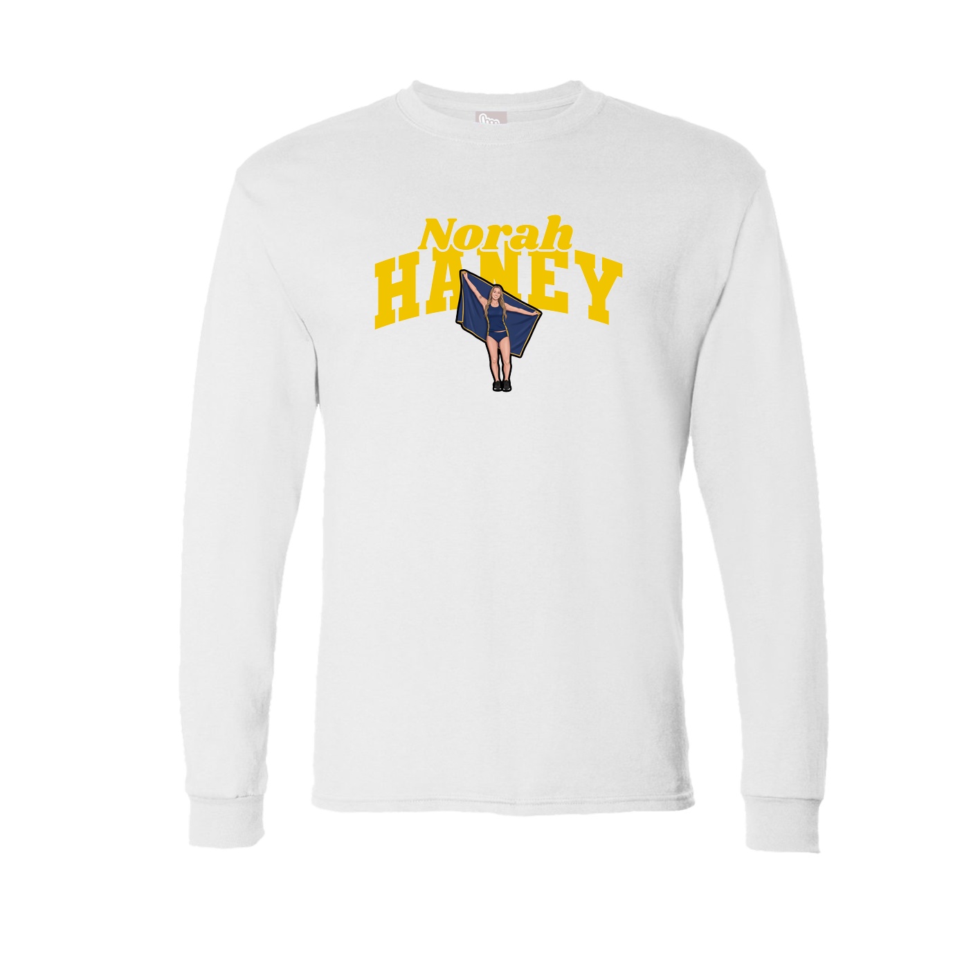 Long Sleeve Tee — Signature Arch in White