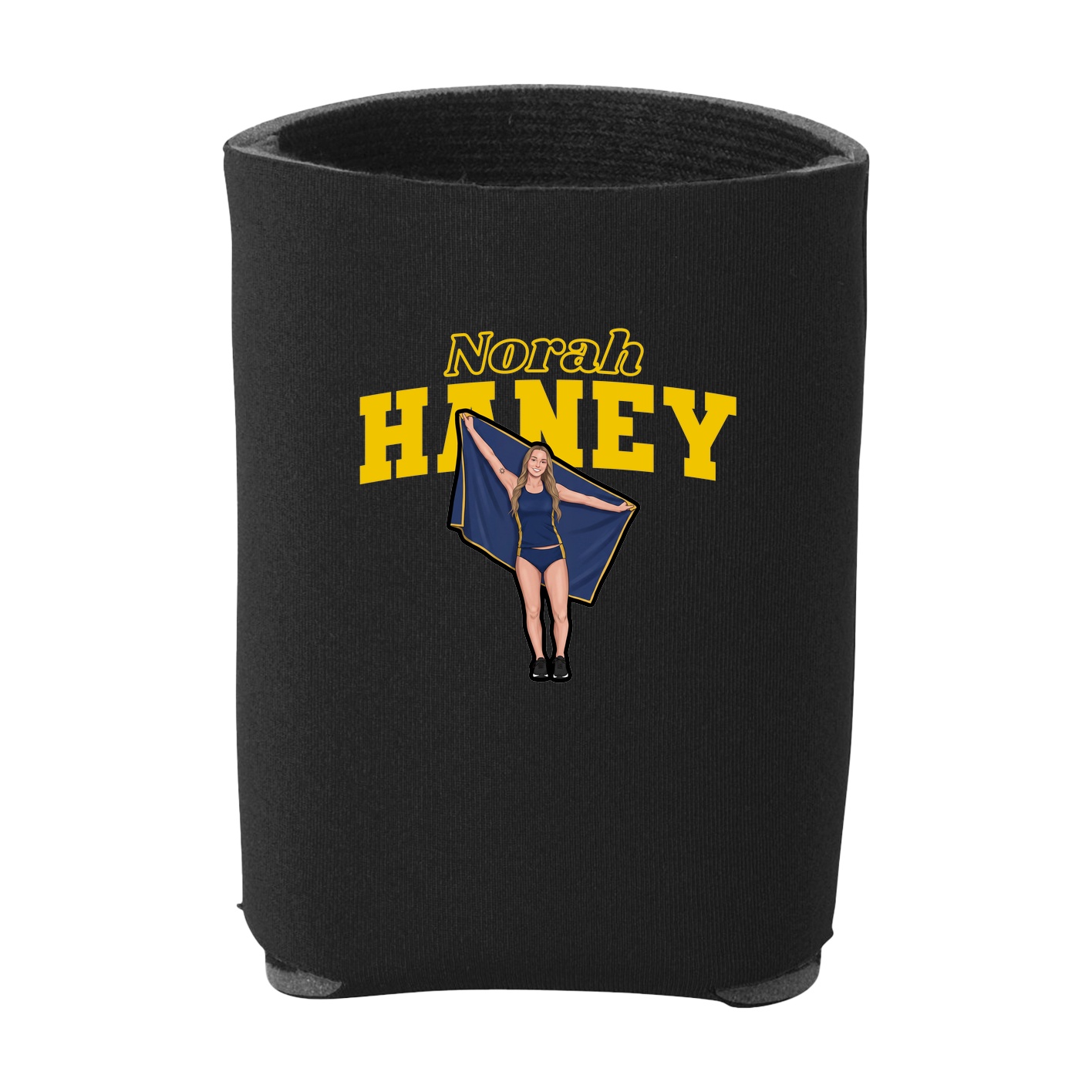 Can Holder — Name Arch in Black