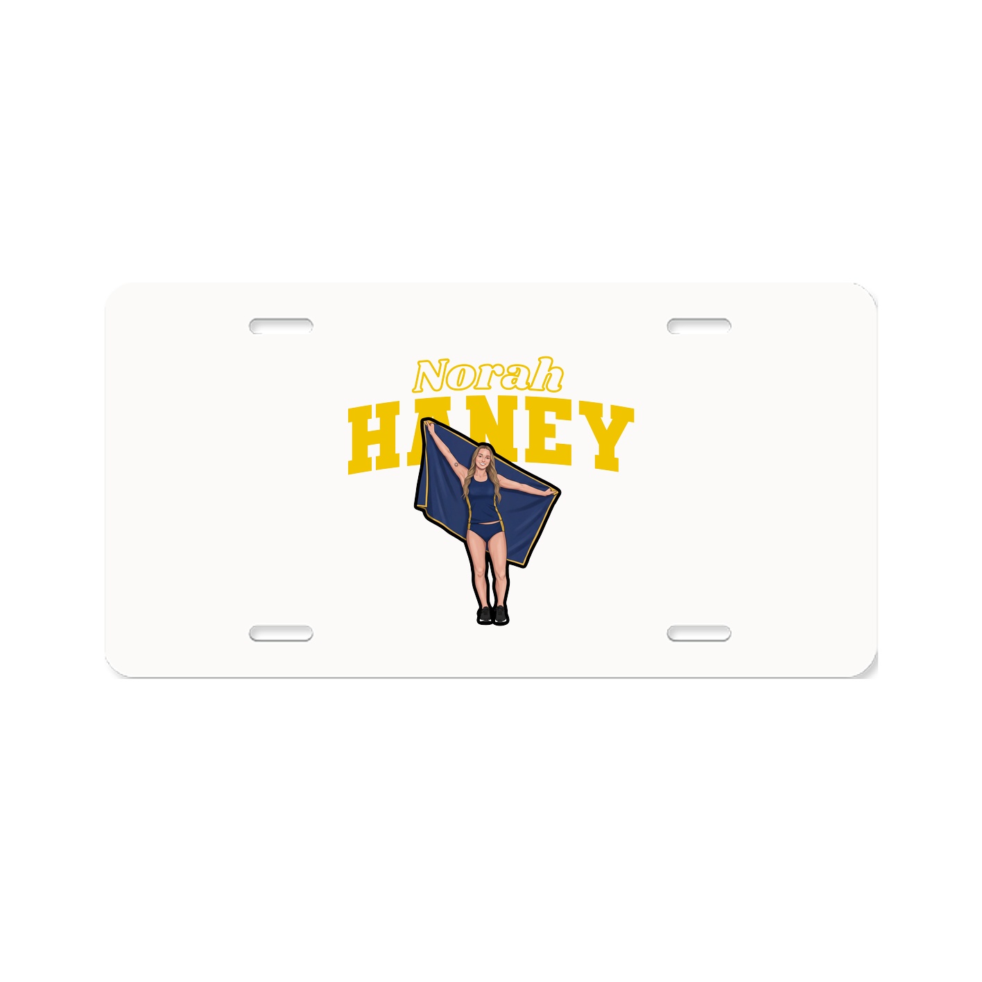 License Plate — Name Arch in Classic