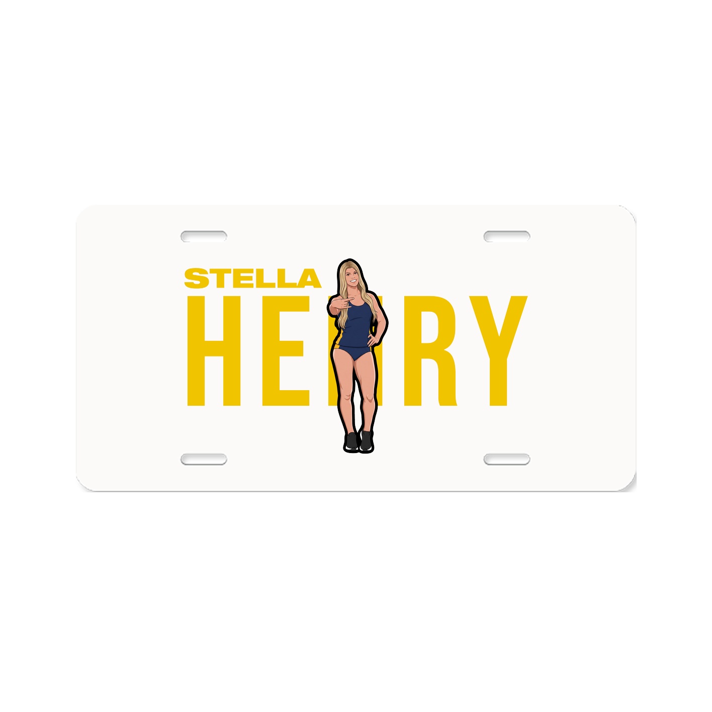 License Plate — Player Name in Classic
