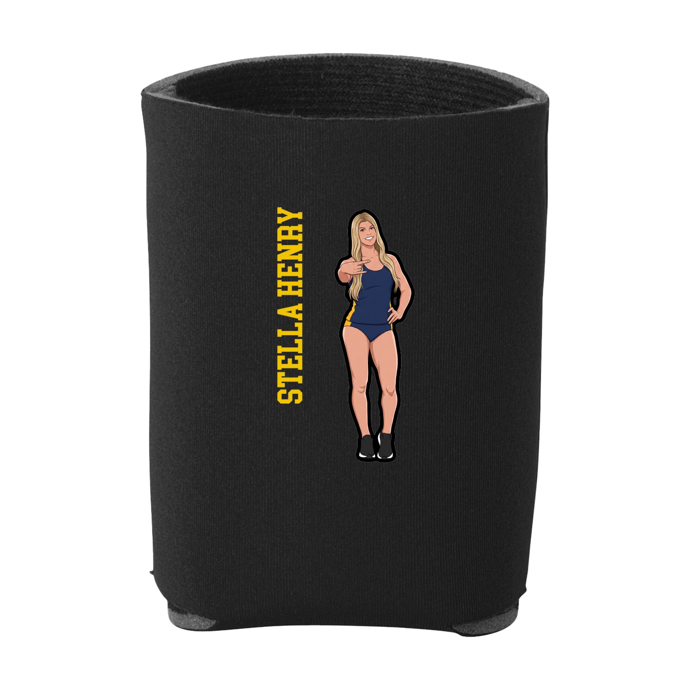 Can Holder — Name Vertical in Black