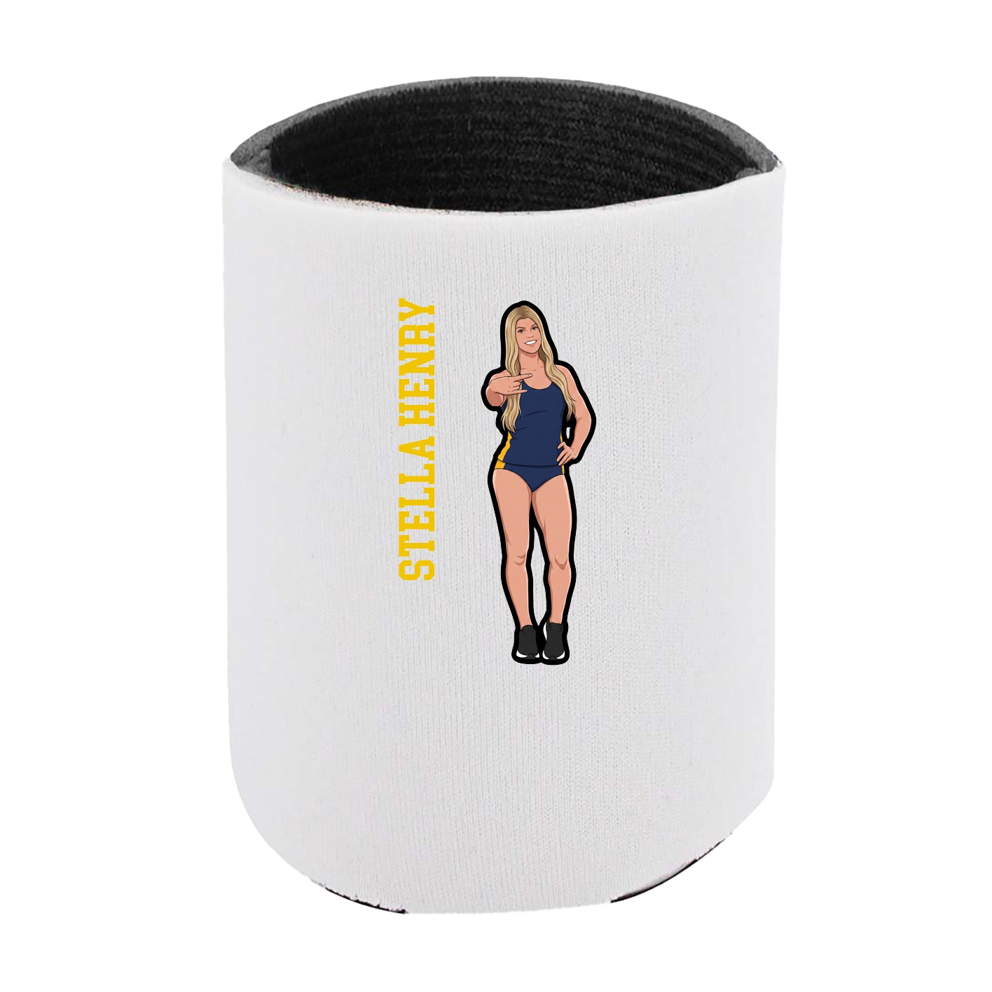 Can Holder — Name Vertical in White