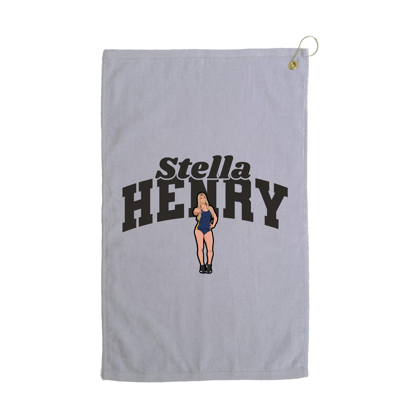 Golf Towel — Signature Arch in Grey