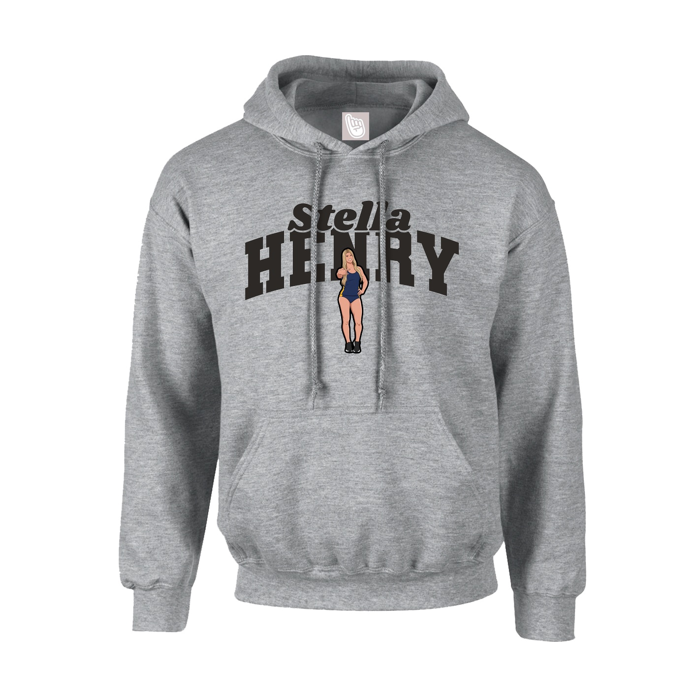 Youth Hoodie — Signature Arch in Grey