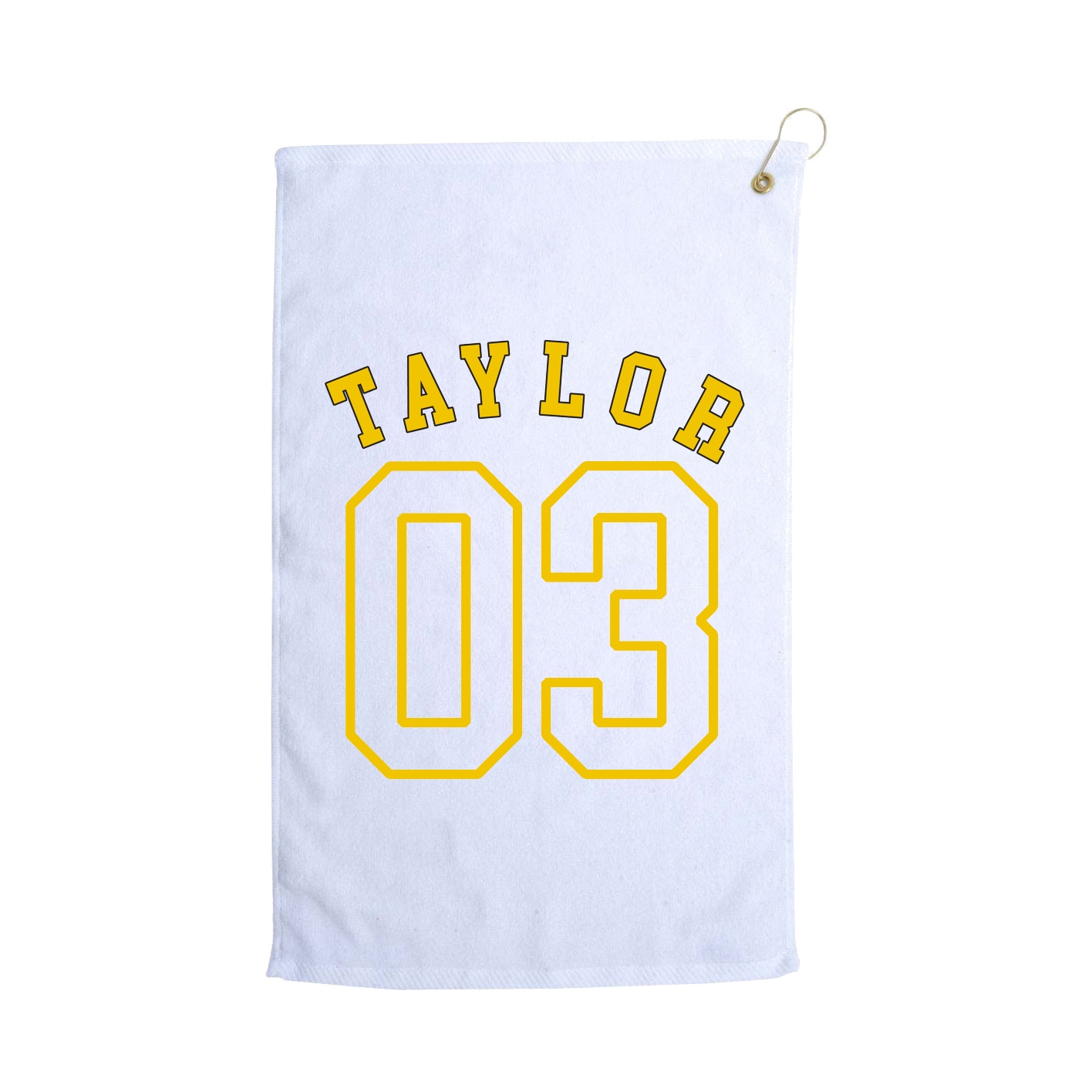 Golf Towel — Shirsey Arch in White