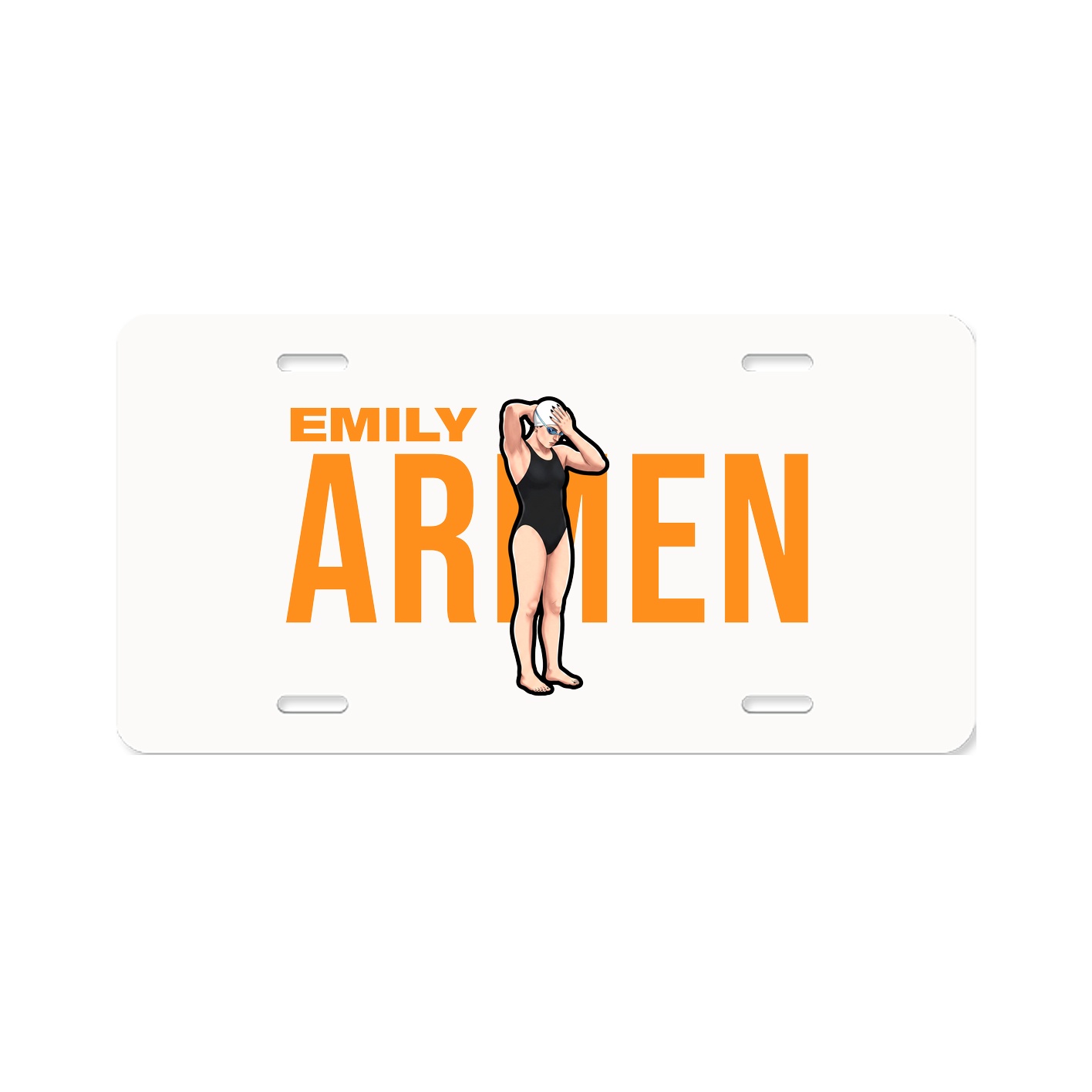License Plate — Player Name in Classic