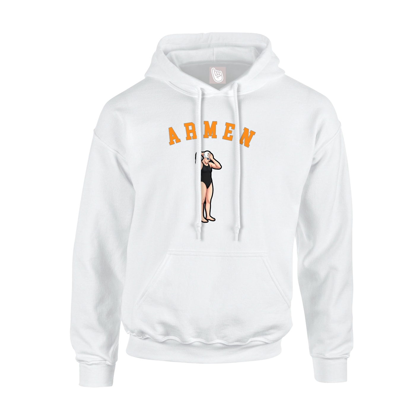 Hoodie — Shirsey Arch in White