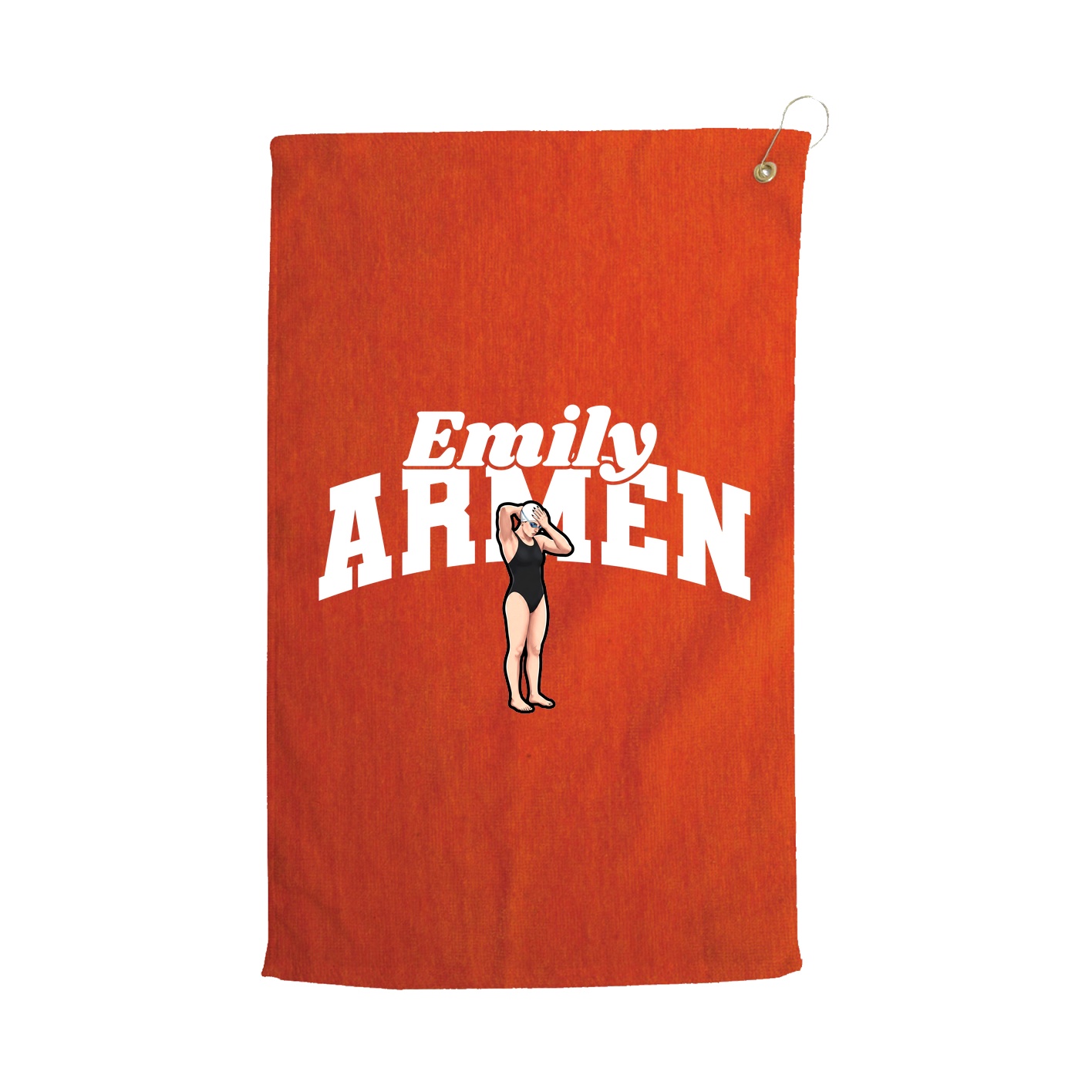 Golf Towel — Signature Arch in Orange