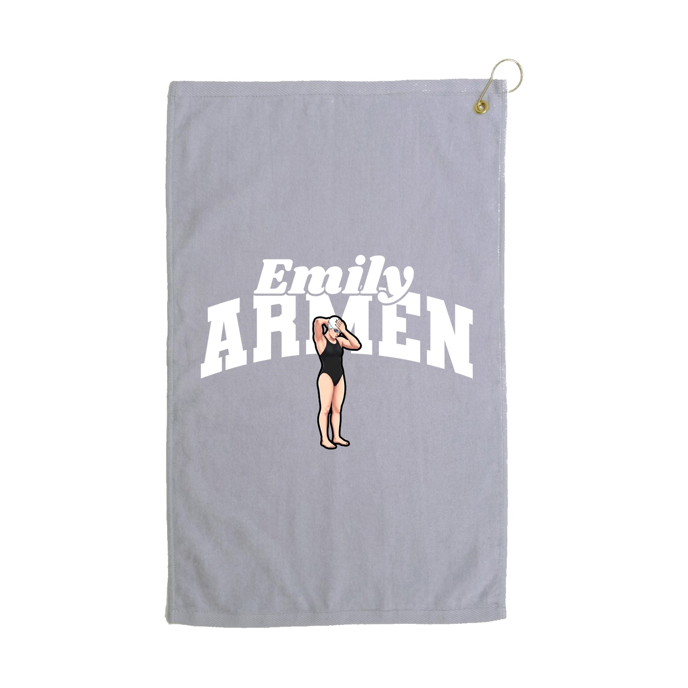 Golf Towel — Signature Arch in Grey