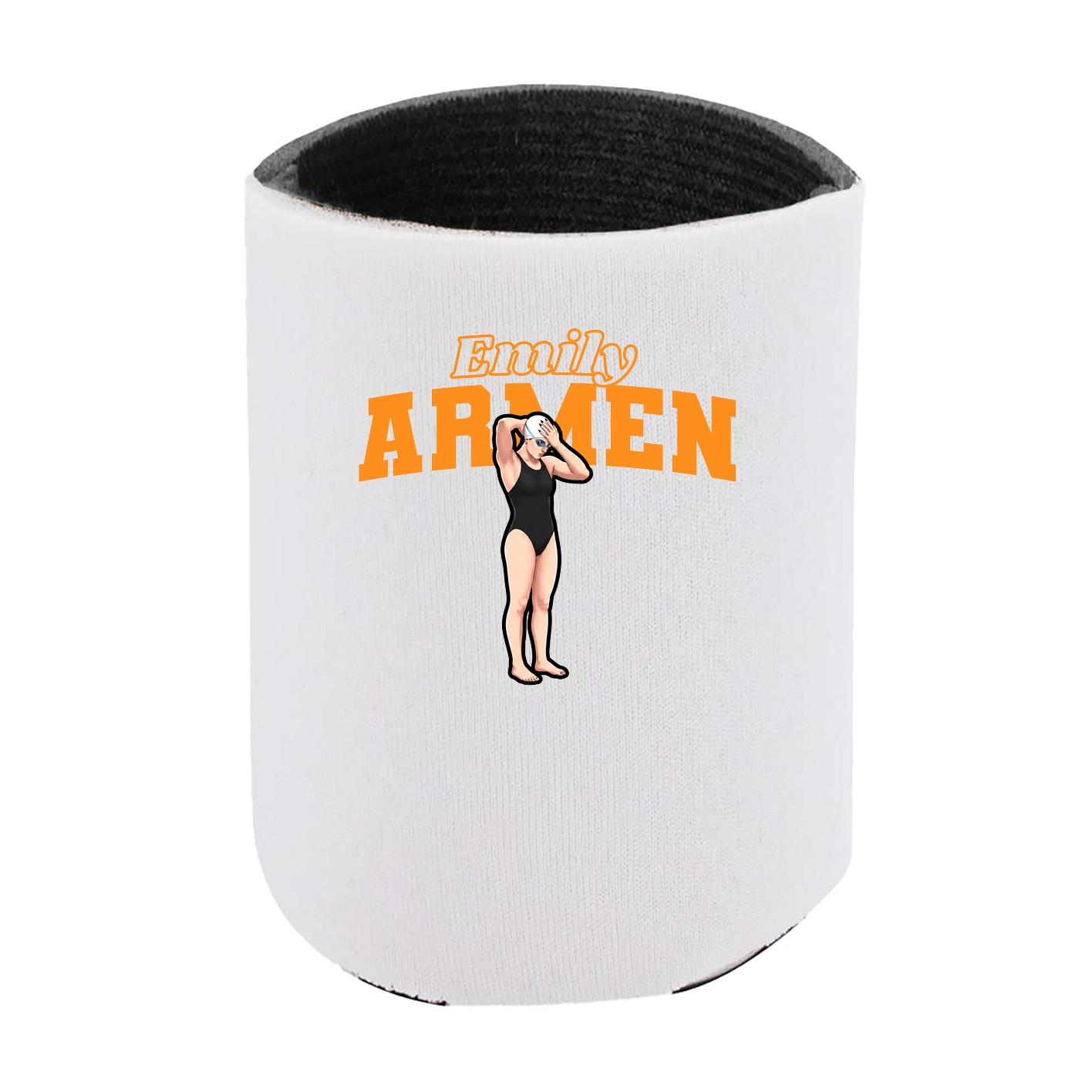 Can Holder — Name Arch in White