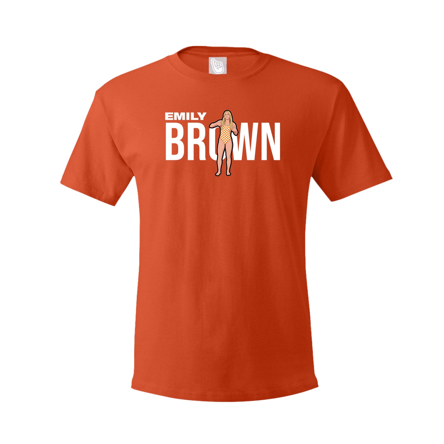 Youth Tee — Player Name in Orange