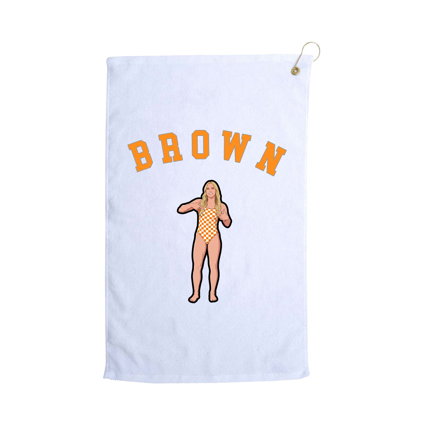 Golf Towel — Shirsey Arch in White