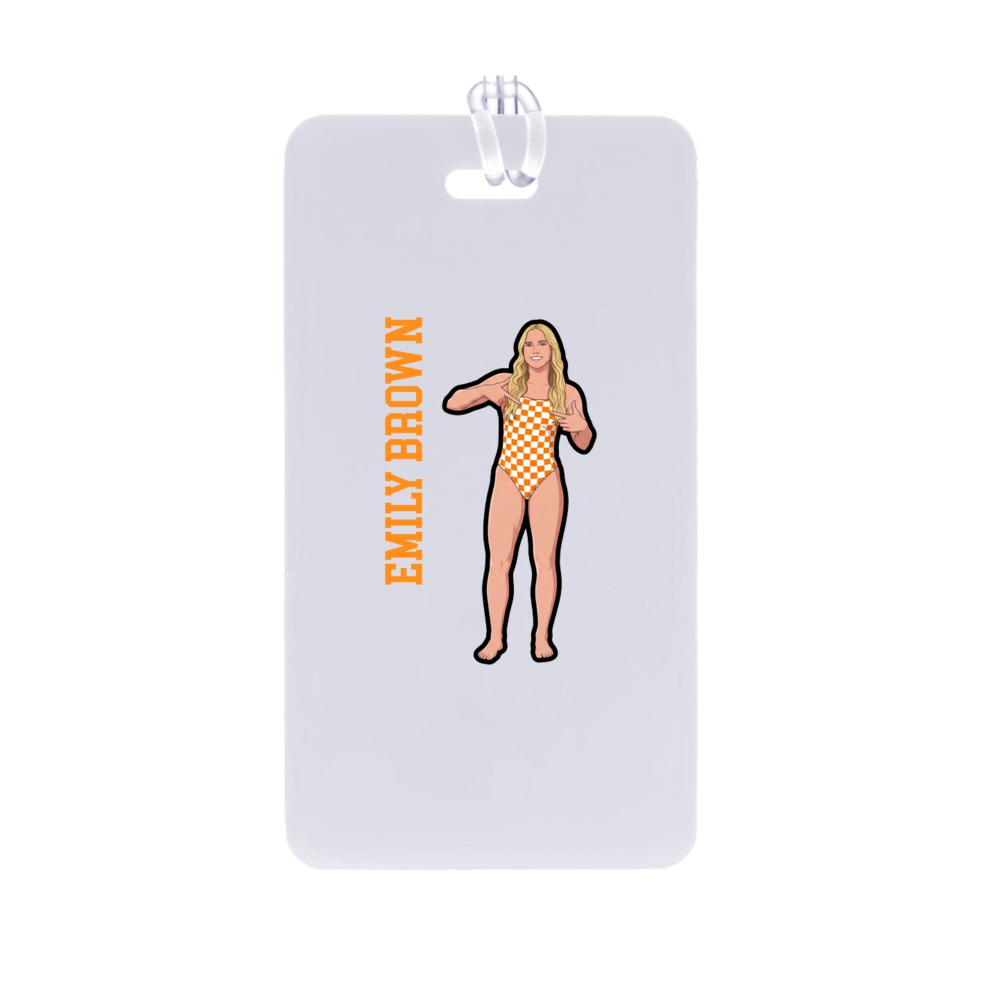Bag Tag — Name Vertical in Classic