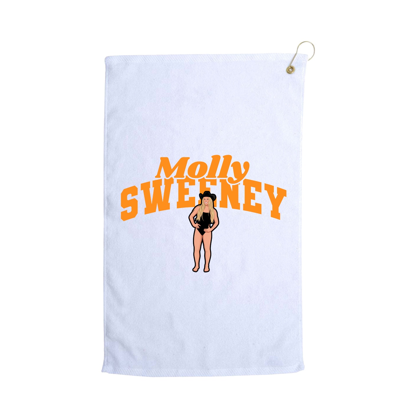 Golf Towel — Signature Arch in White