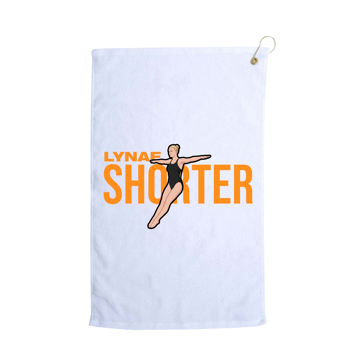 Golf Towel — Player Name in White