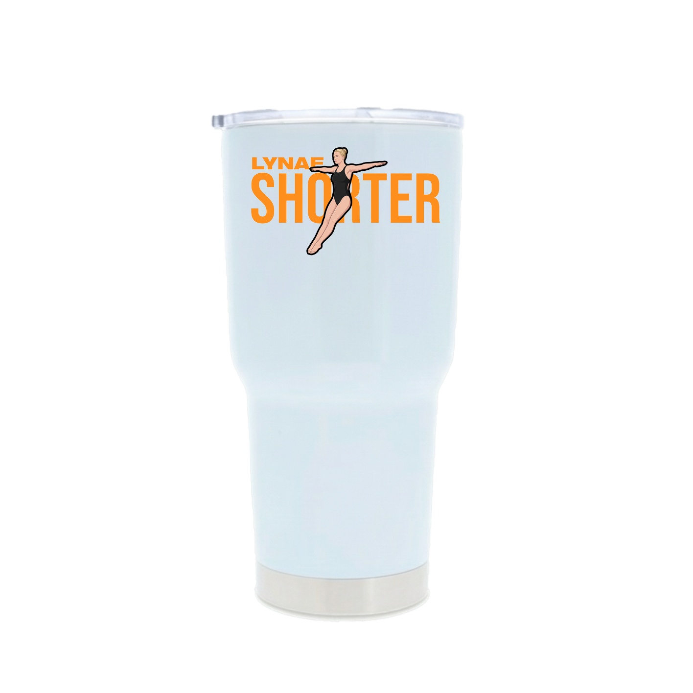 30oz Stainless Steel Tumbler — Player Name in White