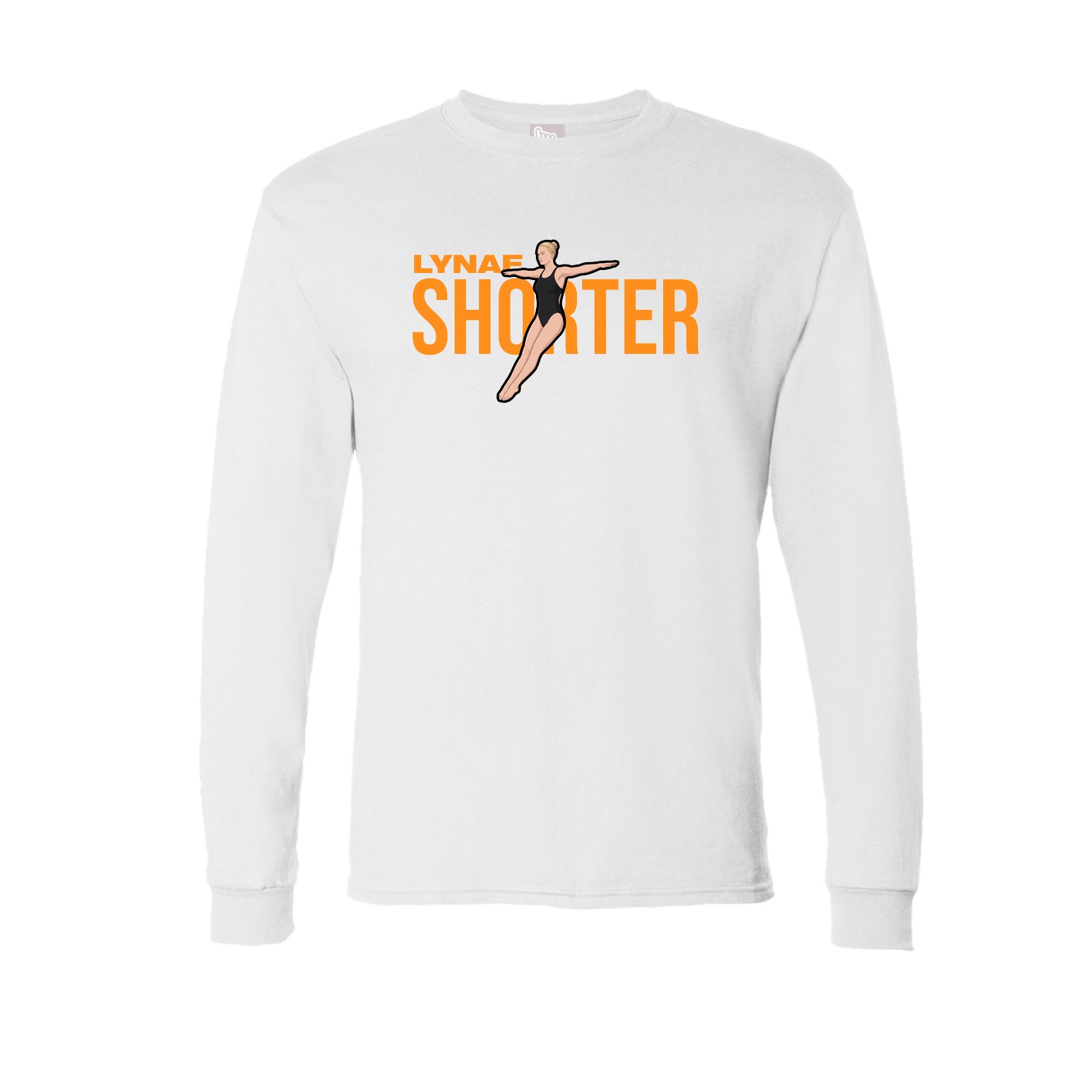 Long Sleeve Tee — Player Name in White