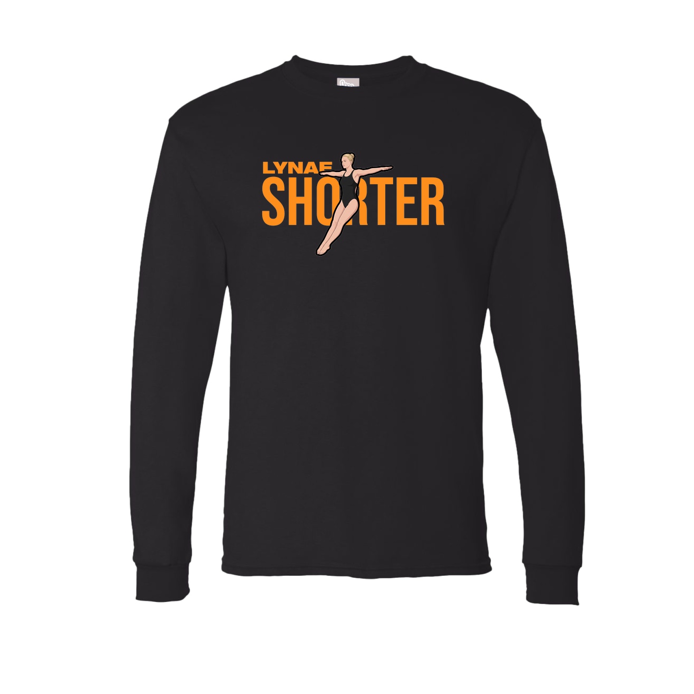 Long Sleeve Tee — Player Name in Black