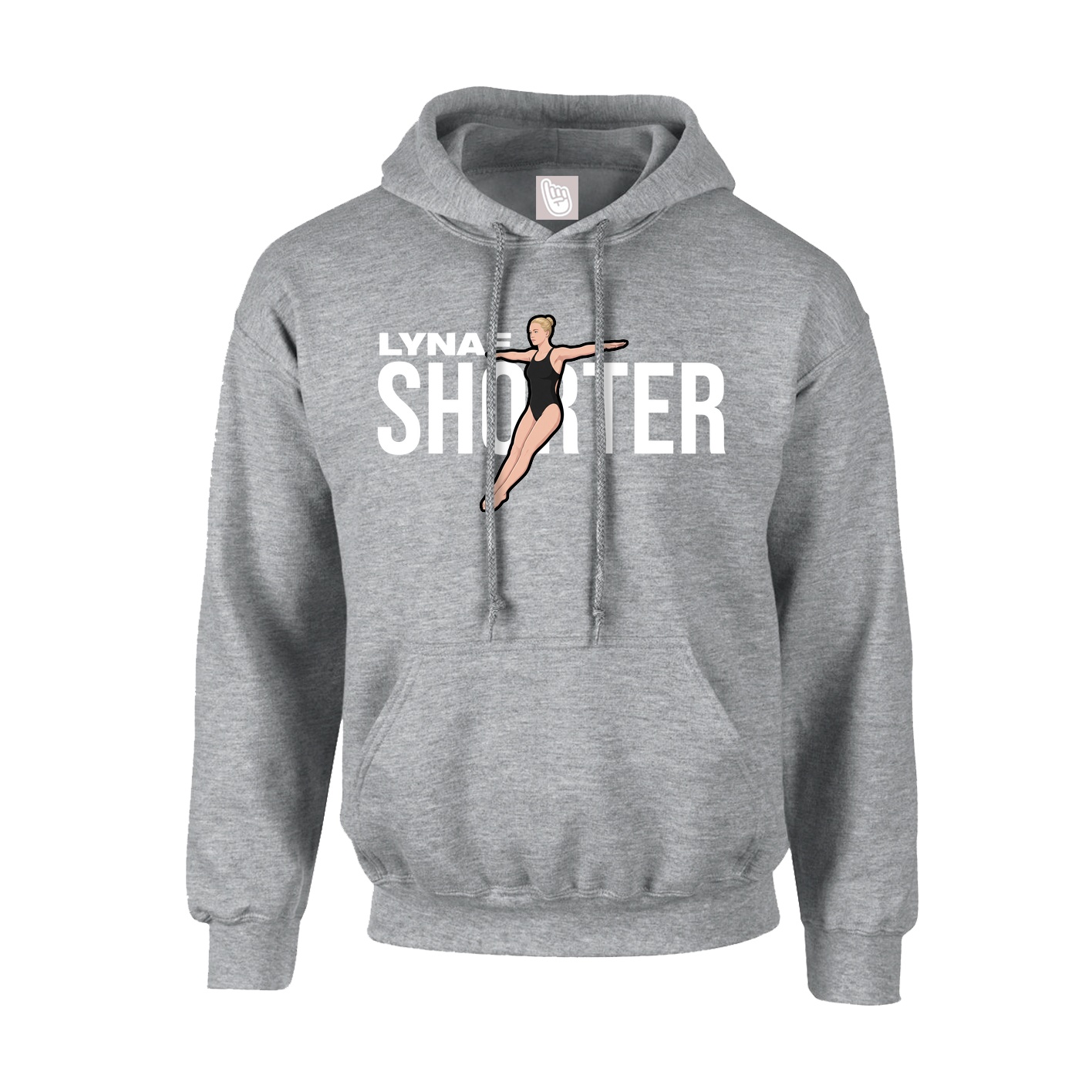 Hoodie — Player Name in Grey