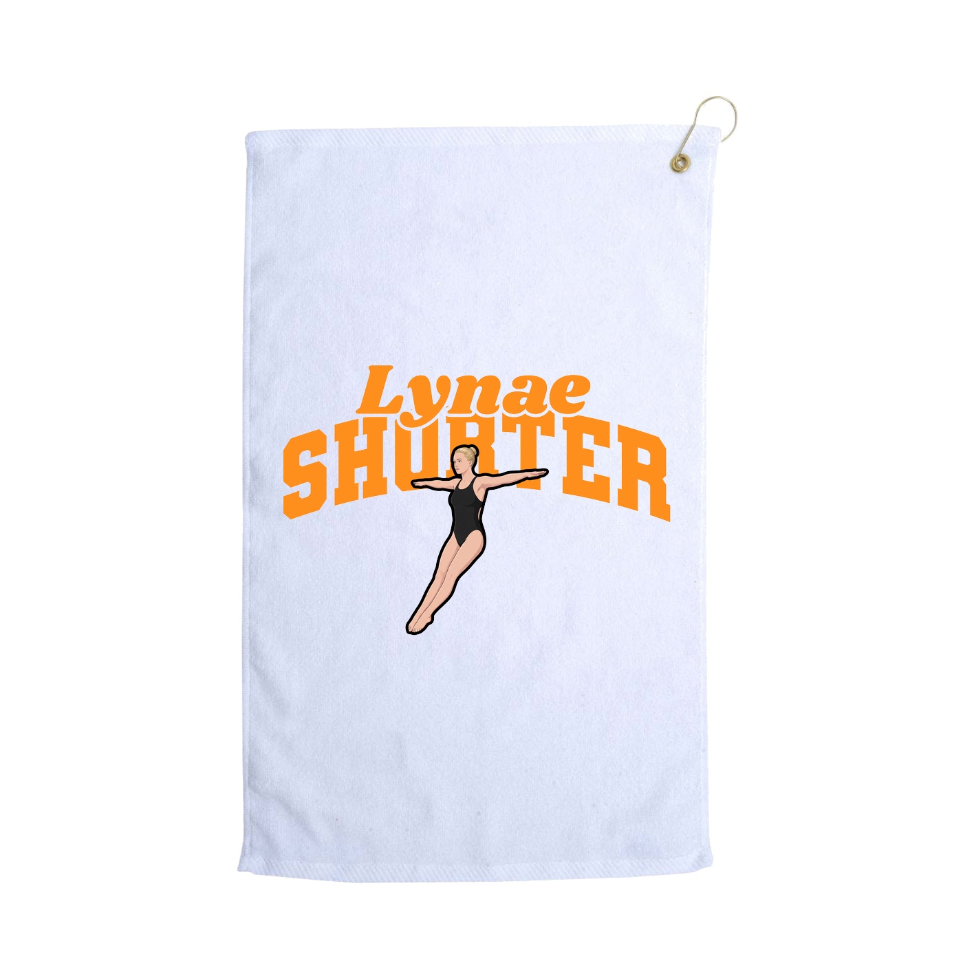 Golf Towel — Signature Arch in White