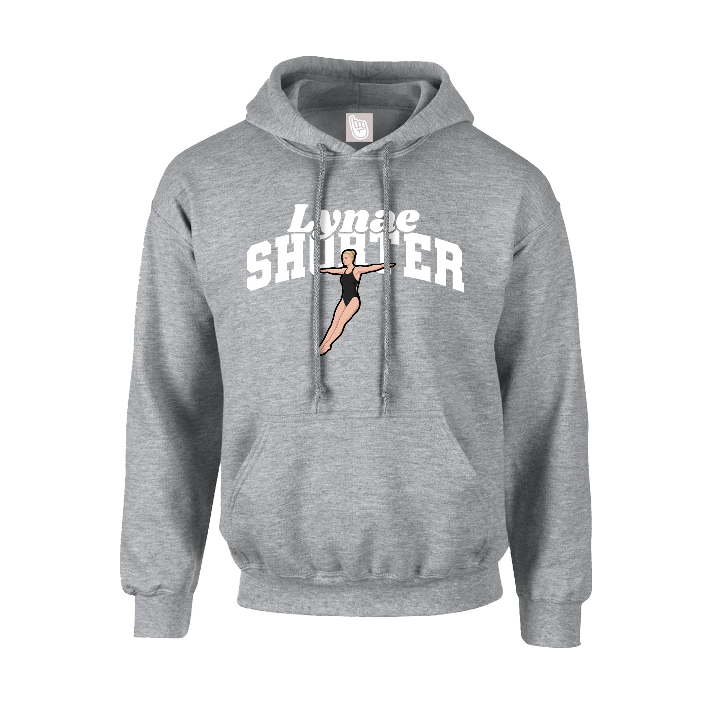 Youth Hoodie — Signature Arch in Grey