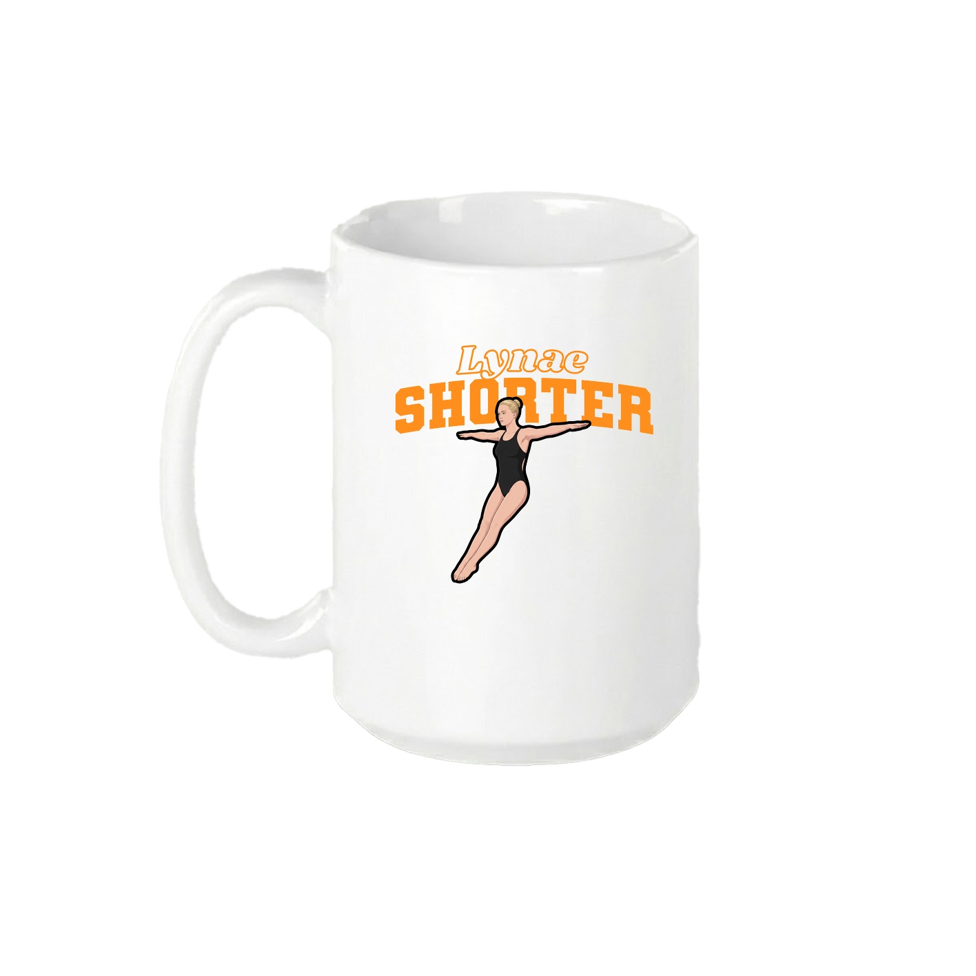 15oz Coffee Mug — Name Arch in White