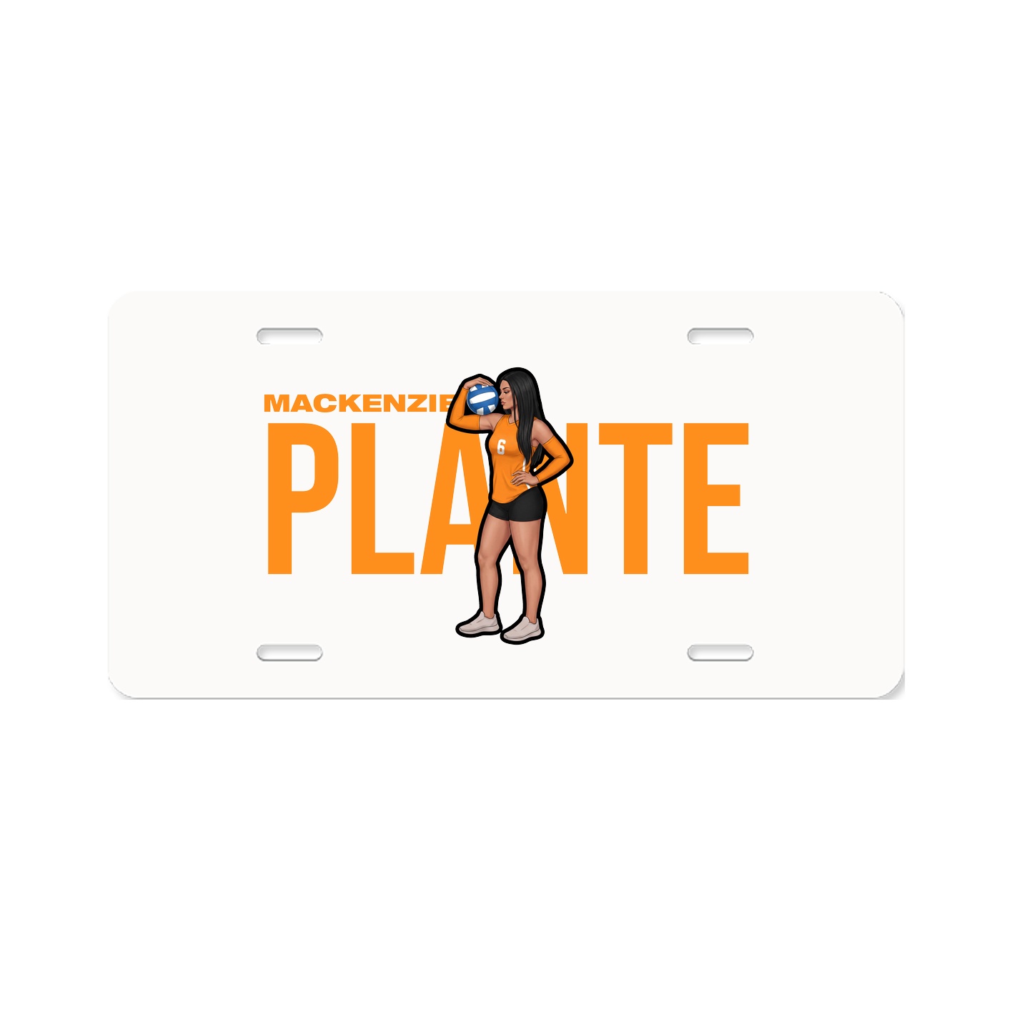 License Plate — Player Name in Classic