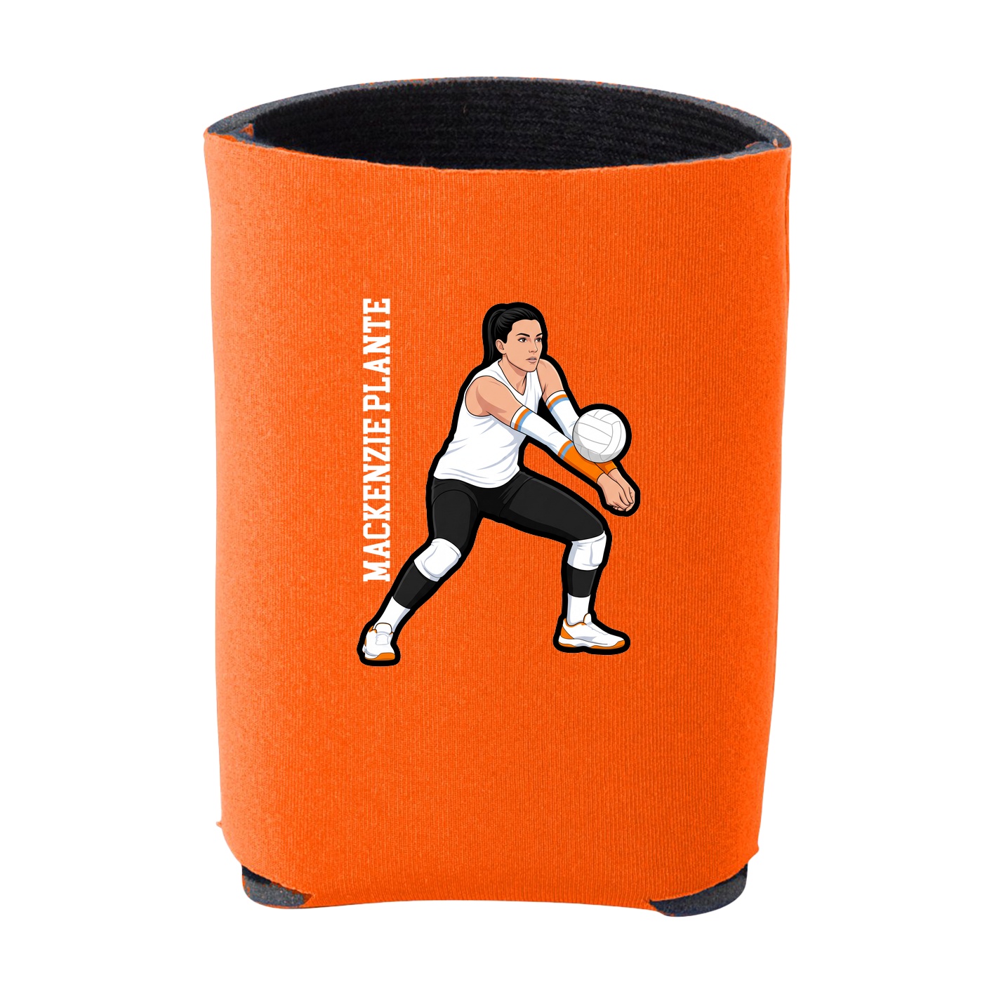 Can Holder — Name Vertical in Orange