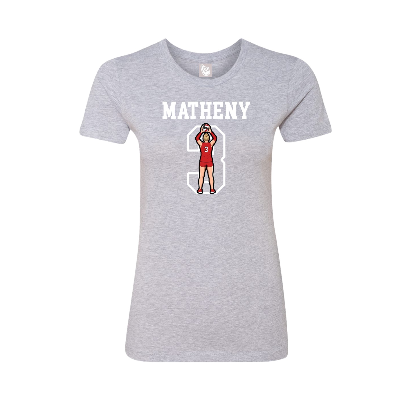 Fitted Women's Tee — Shirsey in Grey