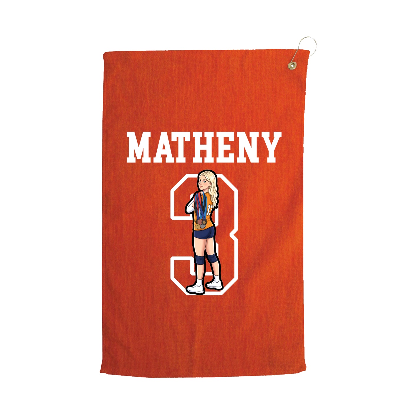 Golf Towel — Shirsey in Orange