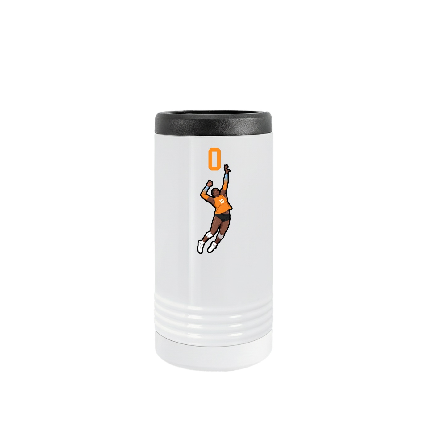 Slim Beverage Holder — Number Top in White