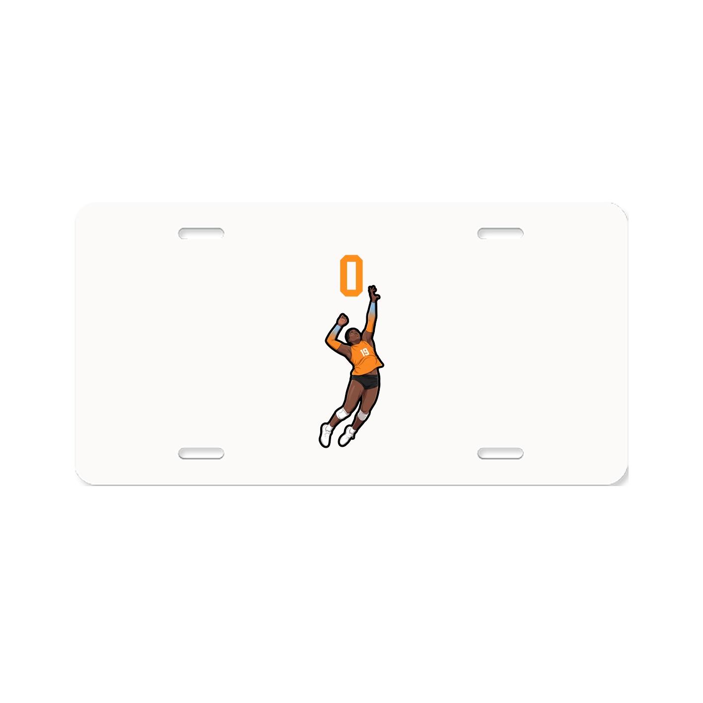 License Plate — Number Top in Classic