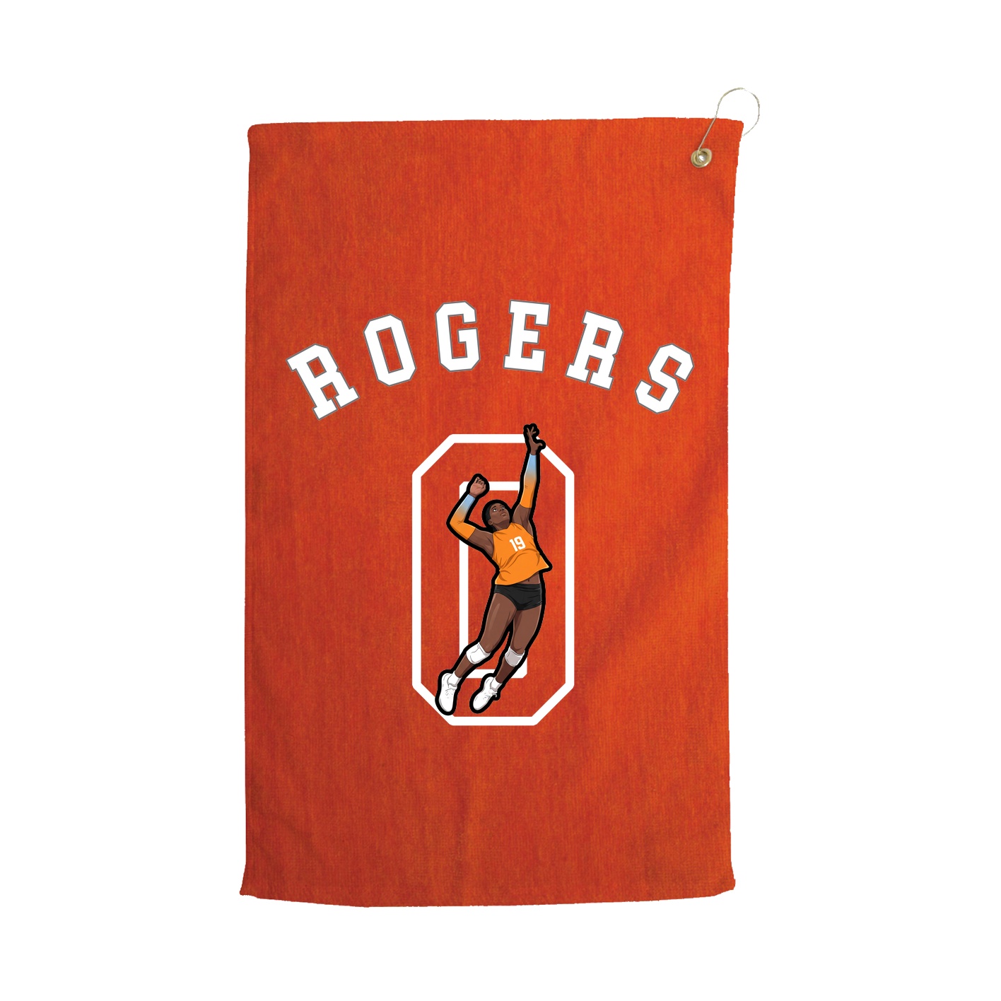 Golf Towel — Shirsey Arch in Orange