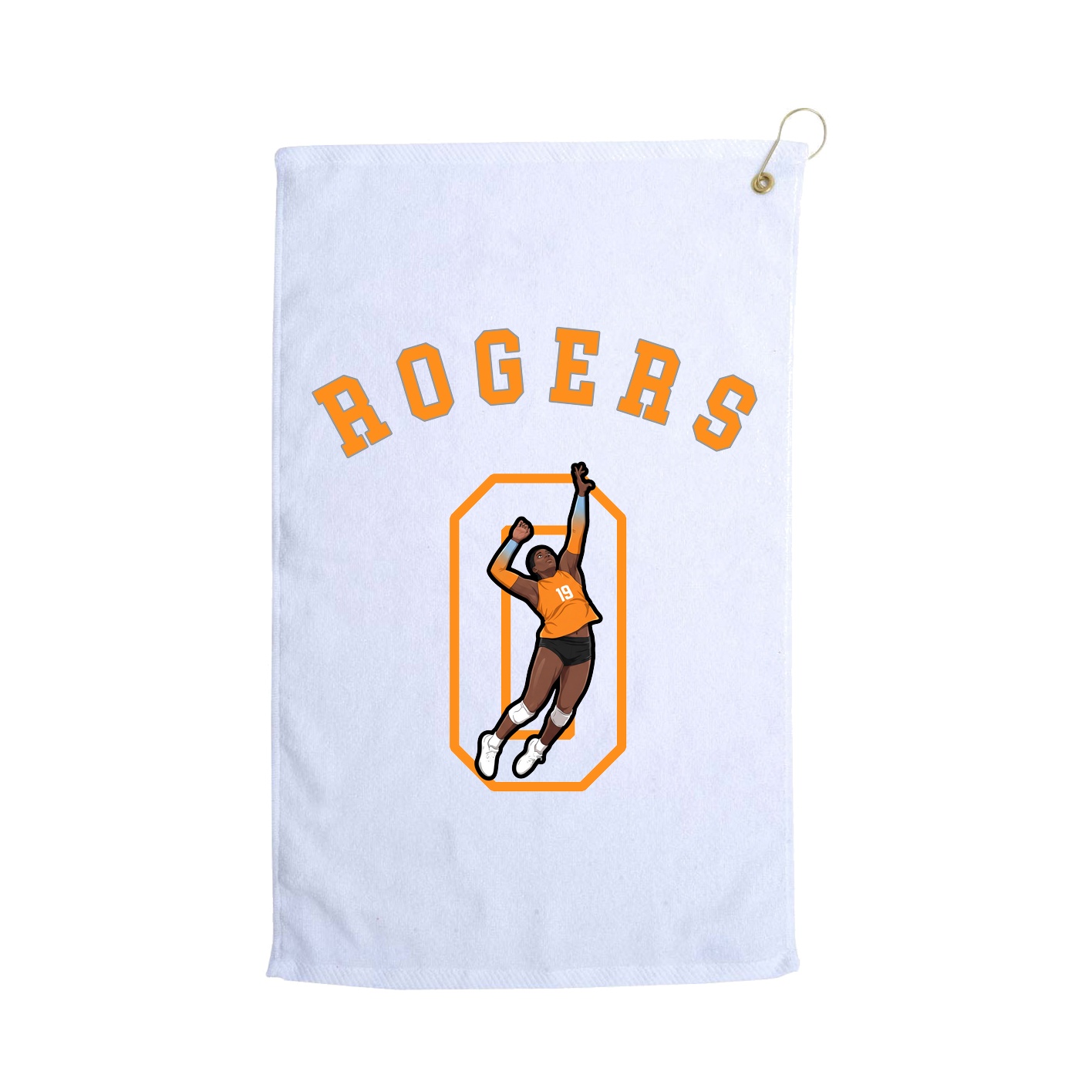 Golf Towel — Shirsey Arch in White