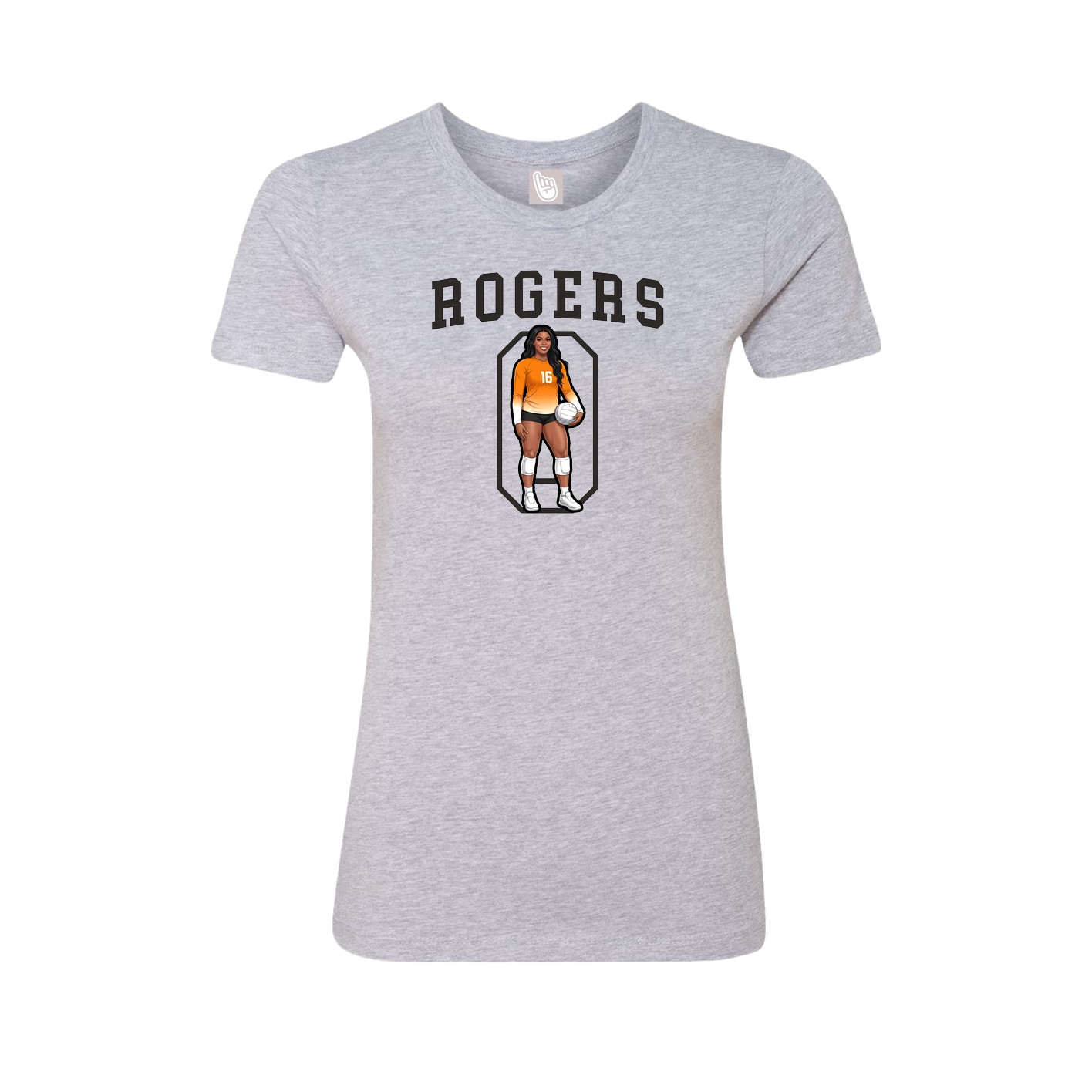 Fitted Women's Tee — Shirsey in Grey