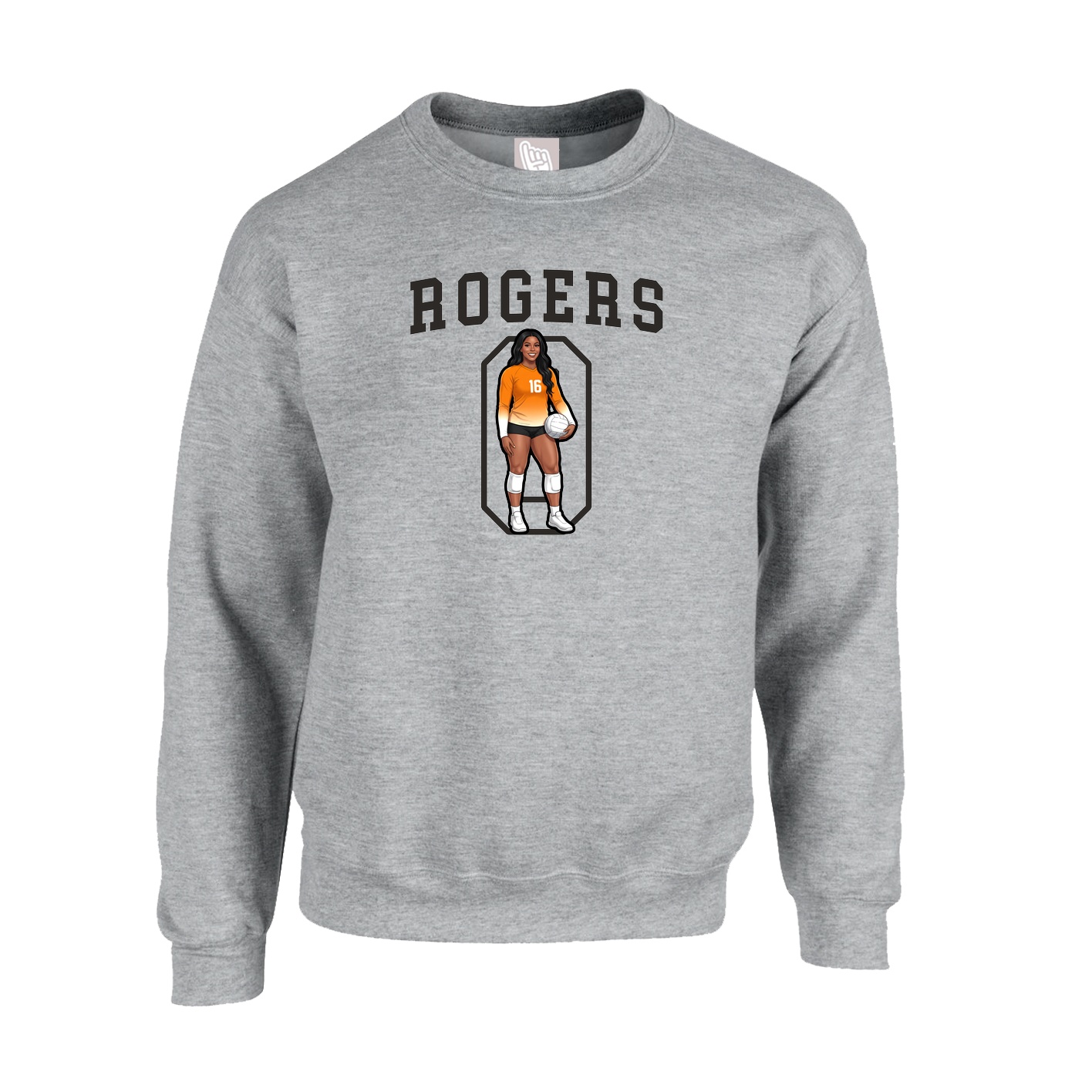 Fleece Crew — Shirsey in Grey