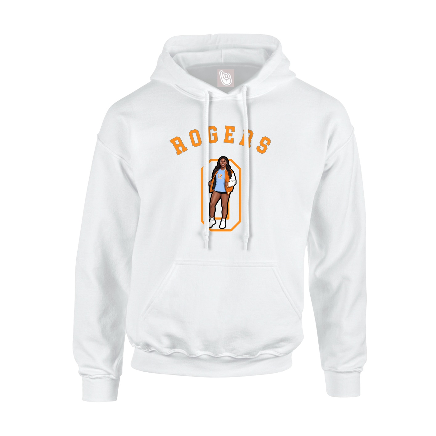 Hoodie — Shirsey Arch in White