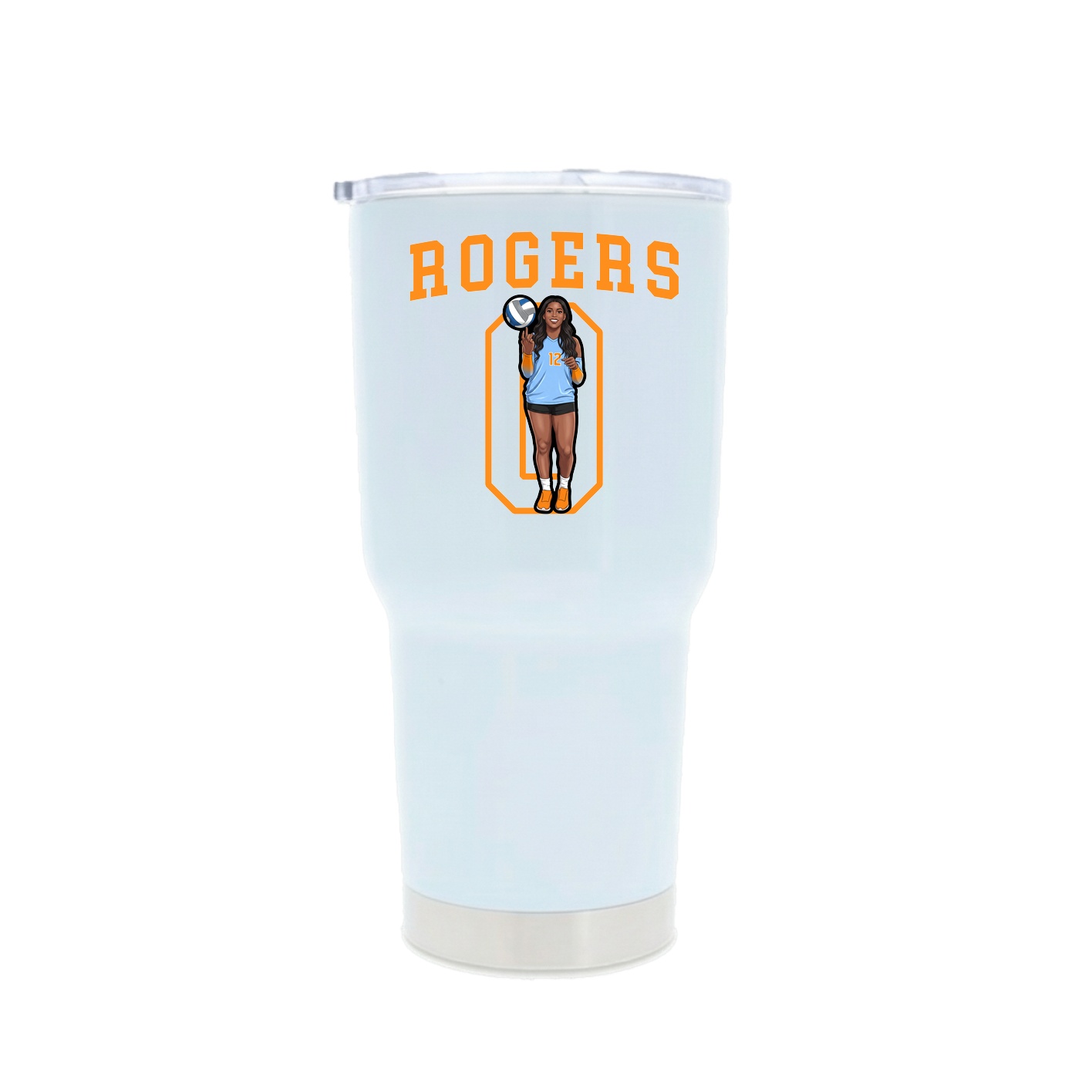 30oz Stainless Steel Tumbler — Shirsey in White