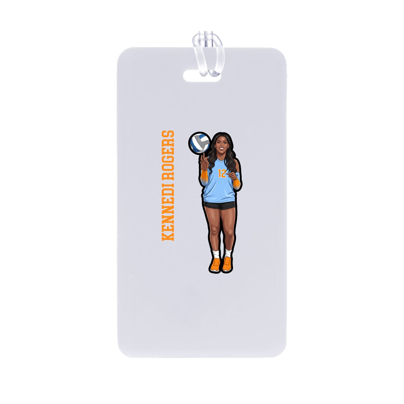 Bag Tag — Name Vertical in Classic