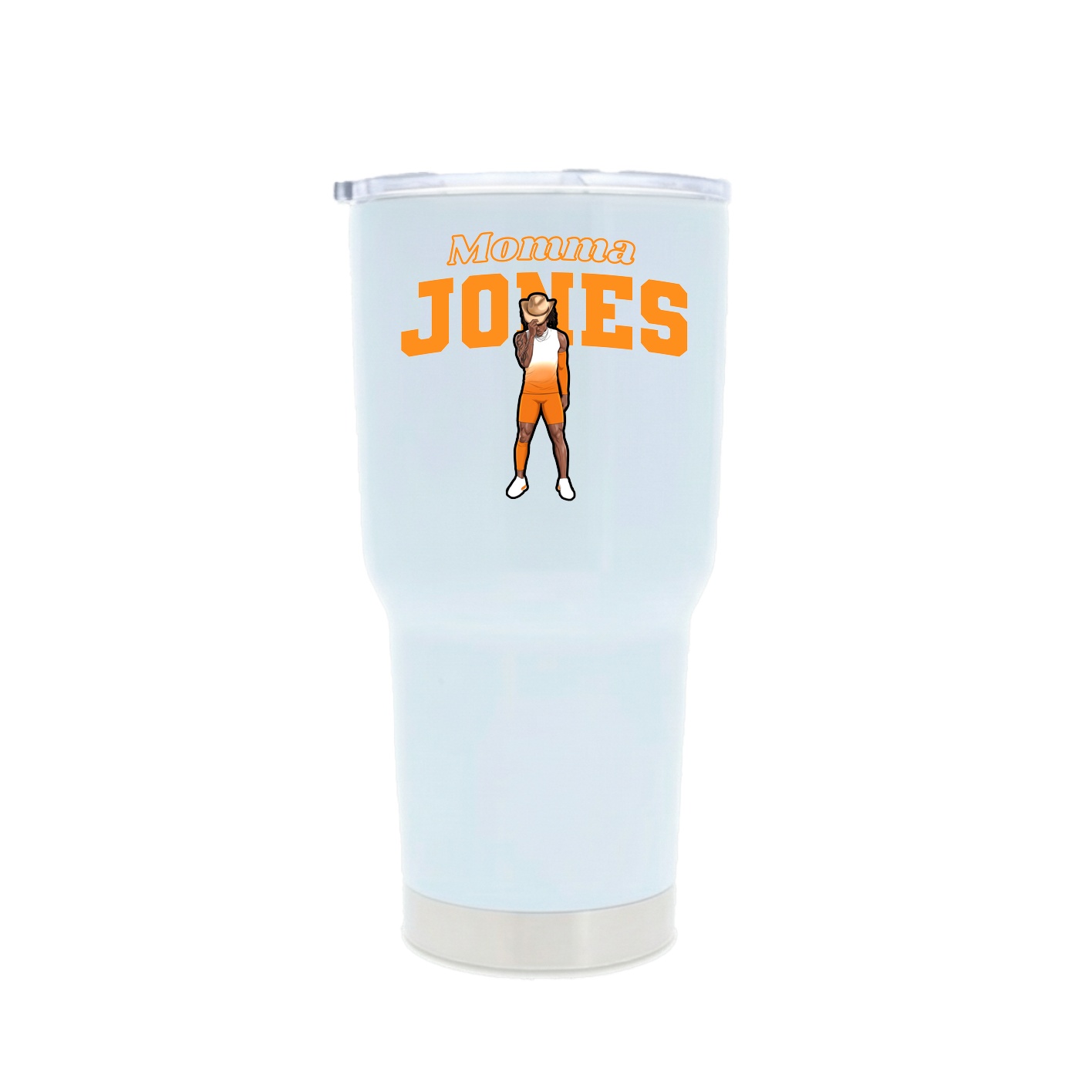 30oz Stainless Steel Tumbler — Mothers Day Block in White