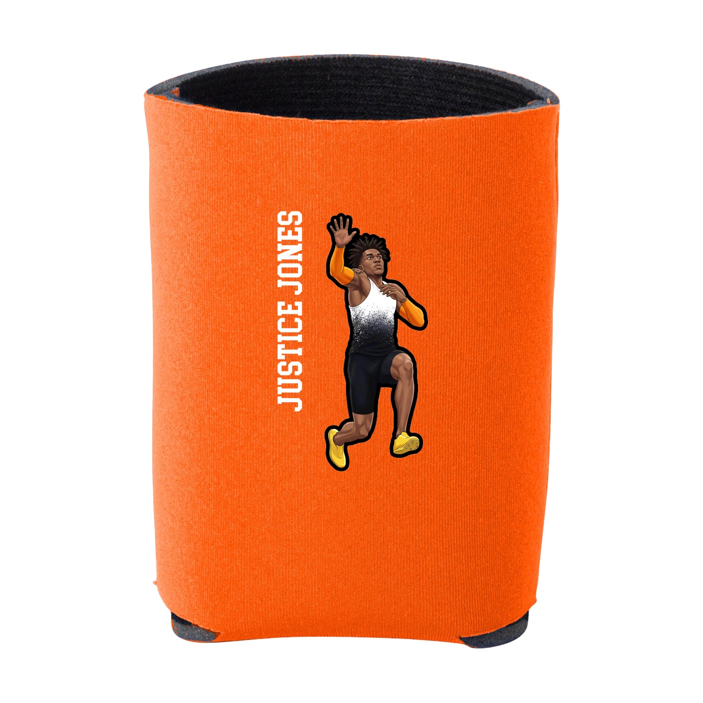 Can Holder — Name Vertical in Orange