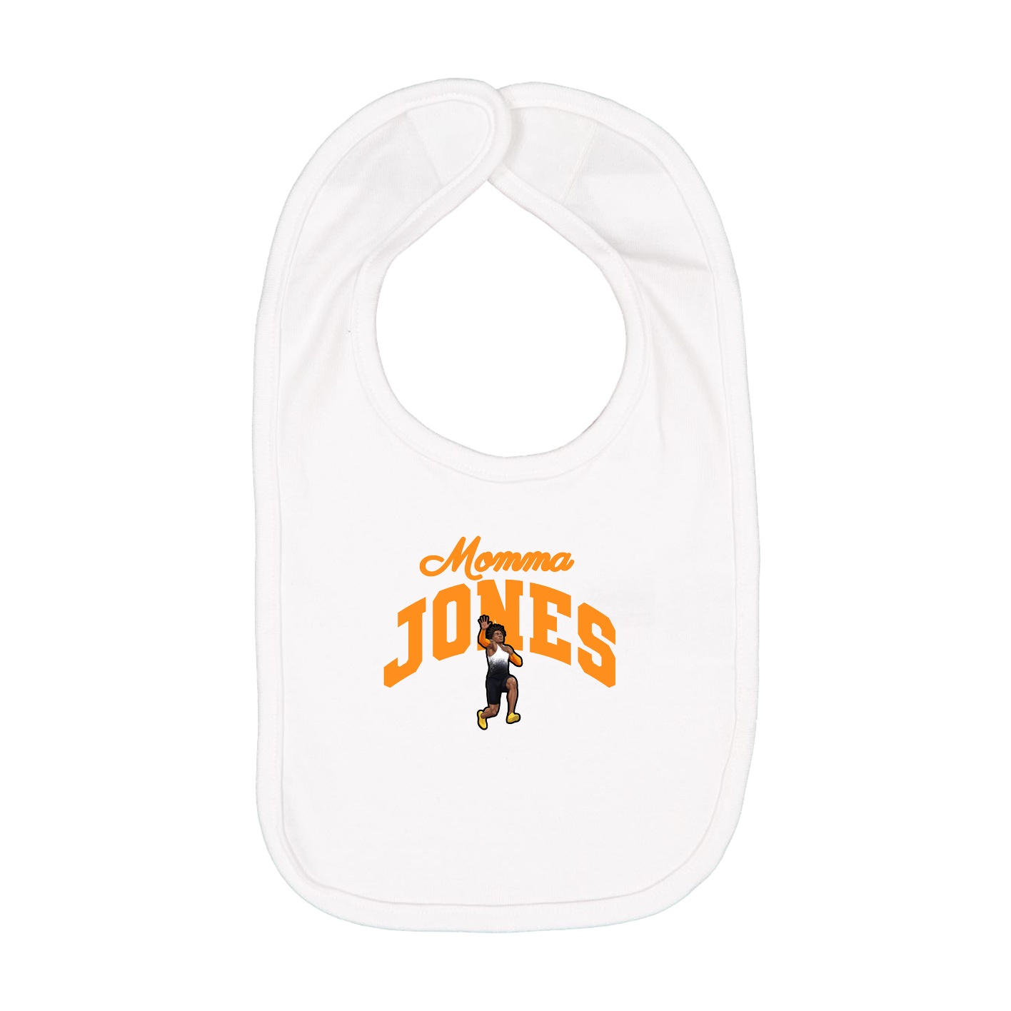 Infant Bib — Mothers Day Arch in White