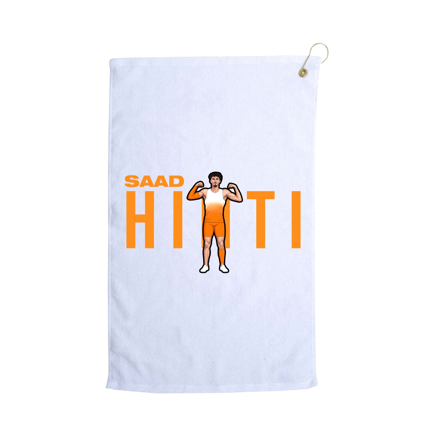 Golf Towel — Player Name in White