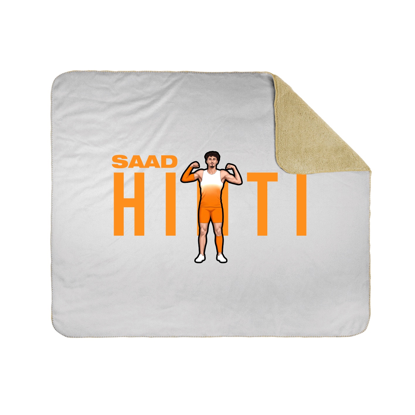 Throw Blanket — Player Name in White