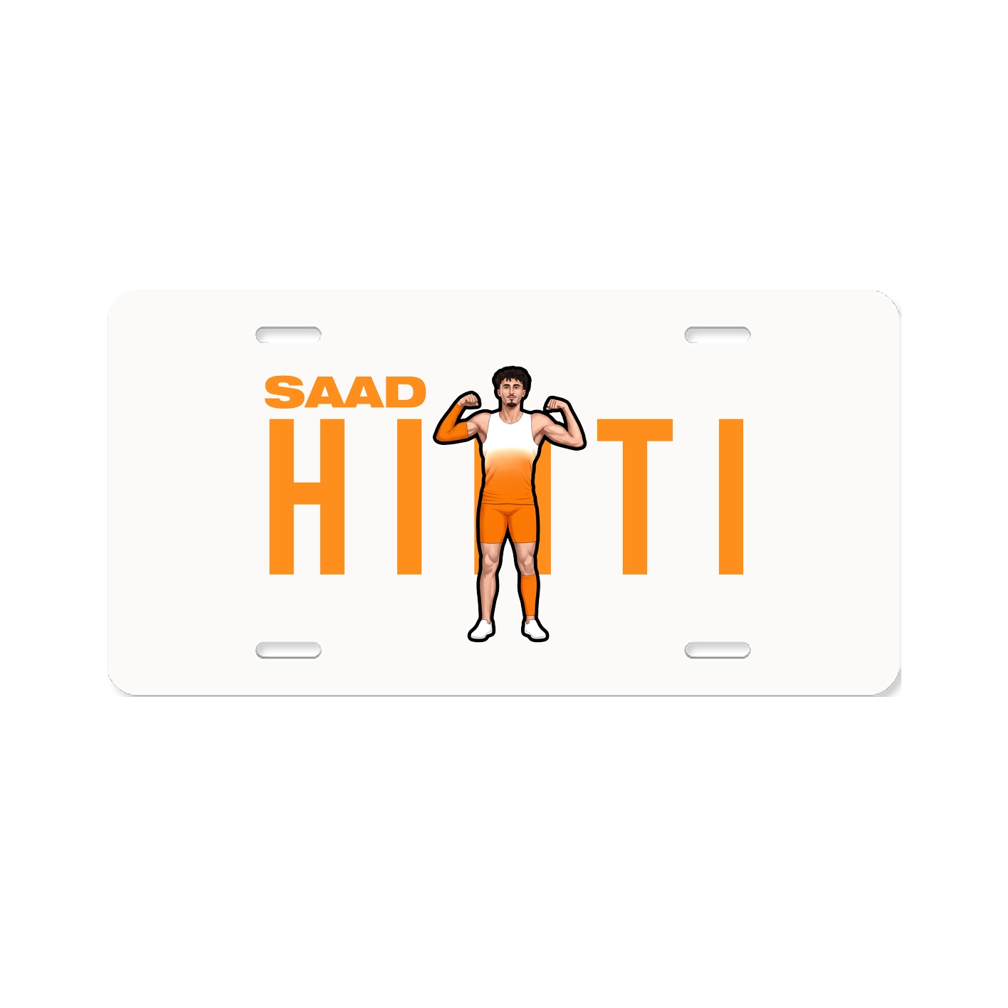 License Plate — Player Name in Classic