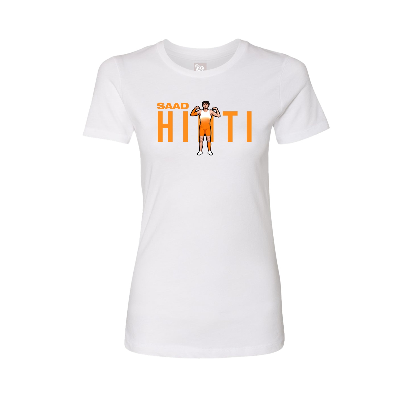 Fitted Women's Tee — Player Name in White